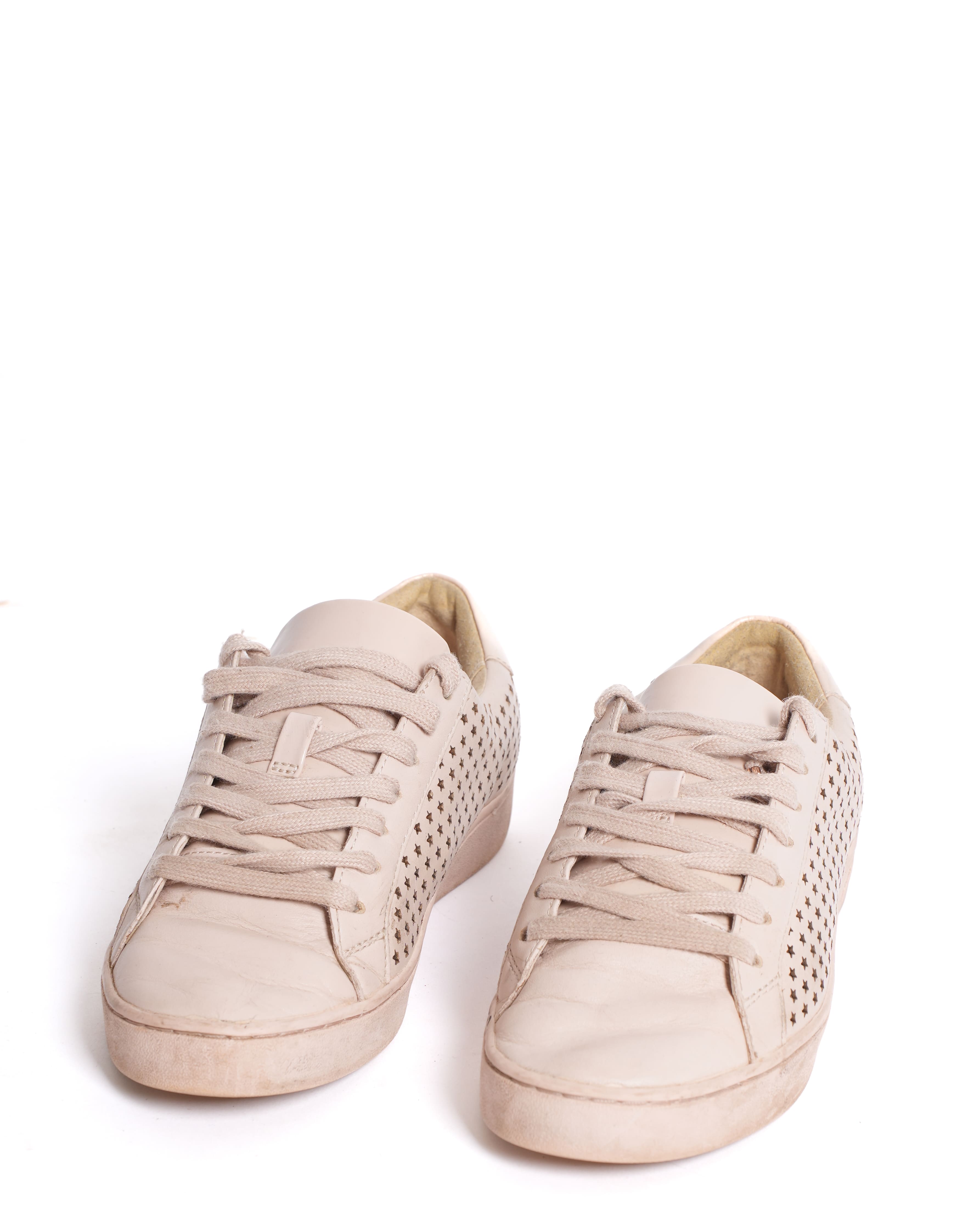 Michael Kors Leather Lace-Up Sneakers