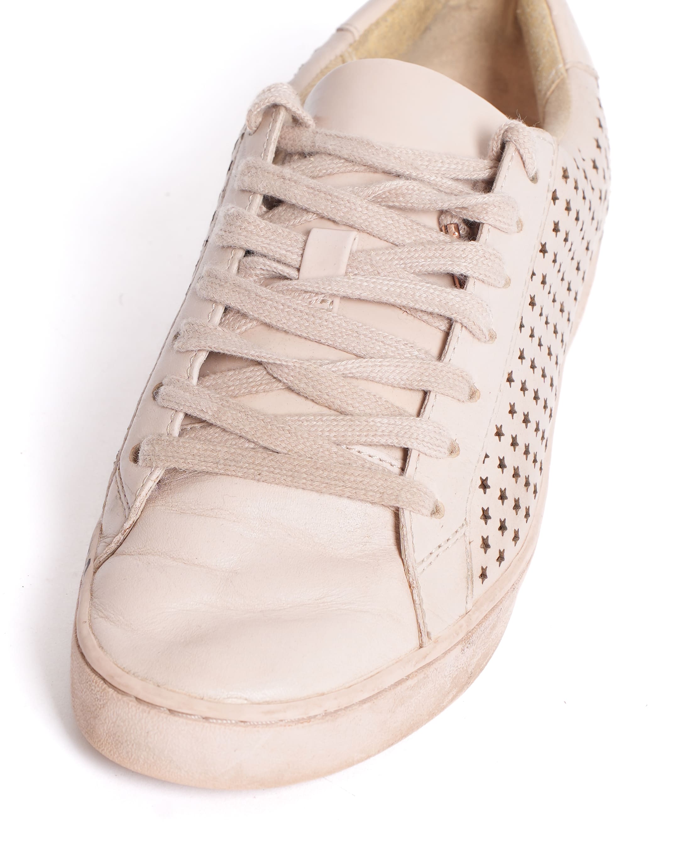 Michael Kors Leather Lace-Up Sneakers