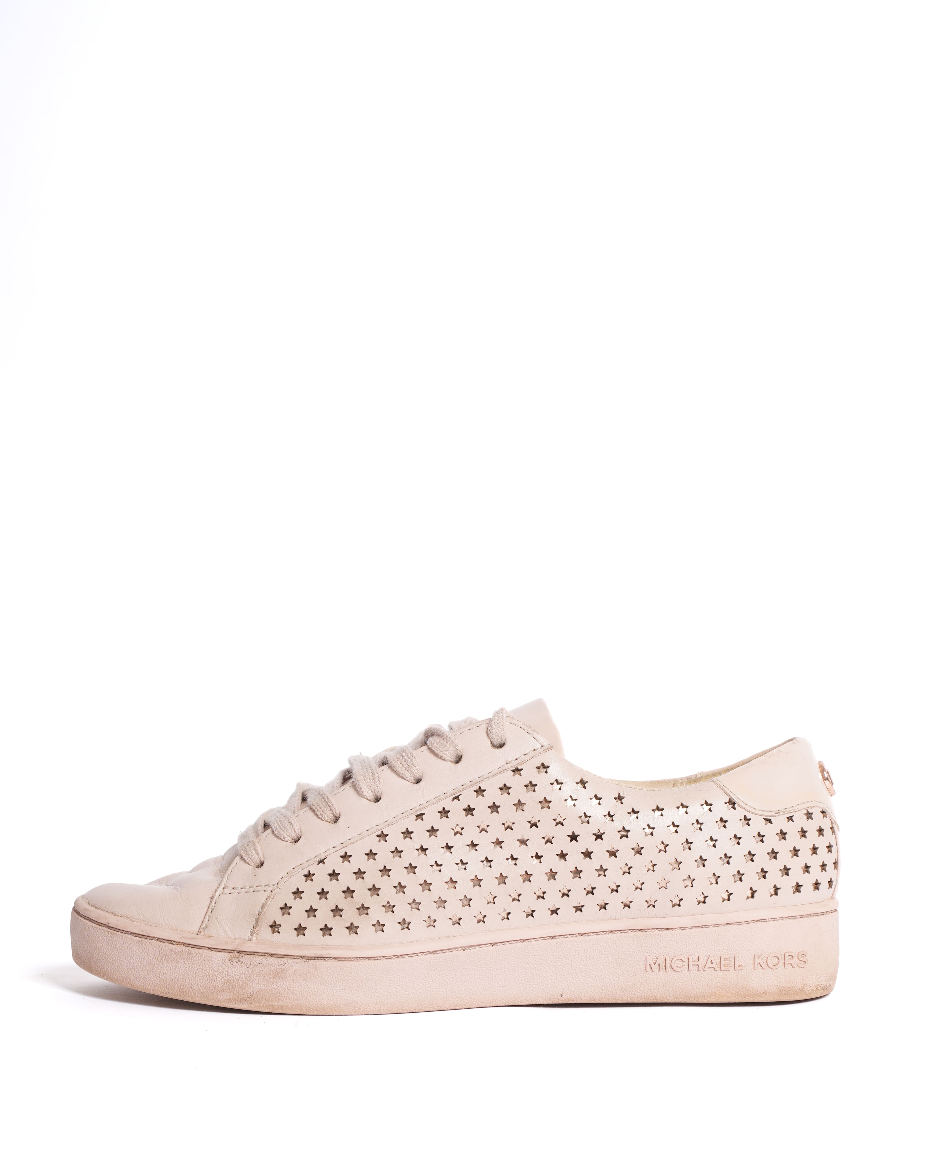 Michael Kors Leather Lace-Up Sneakers