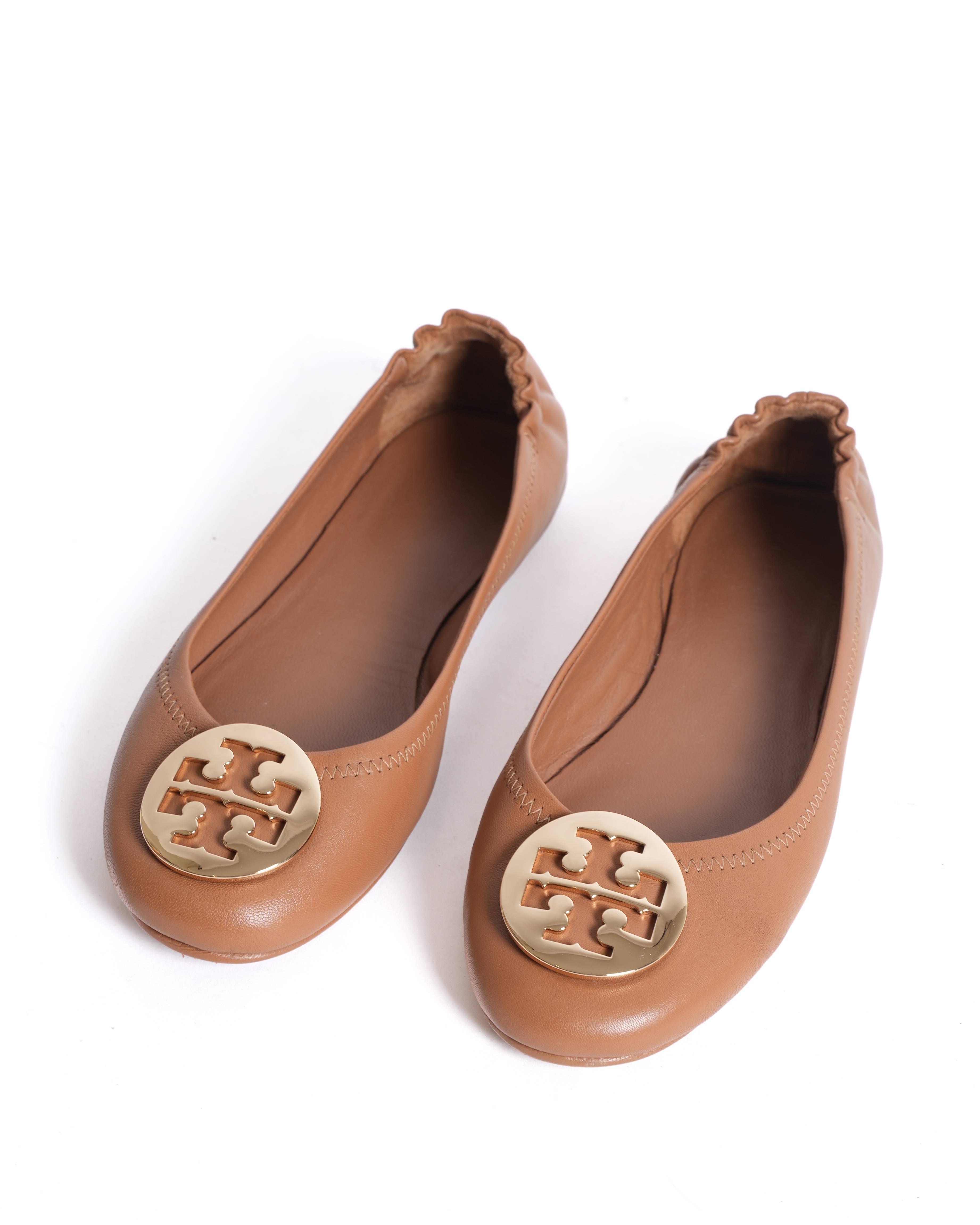 New Tory burch reva ballet flats in brown