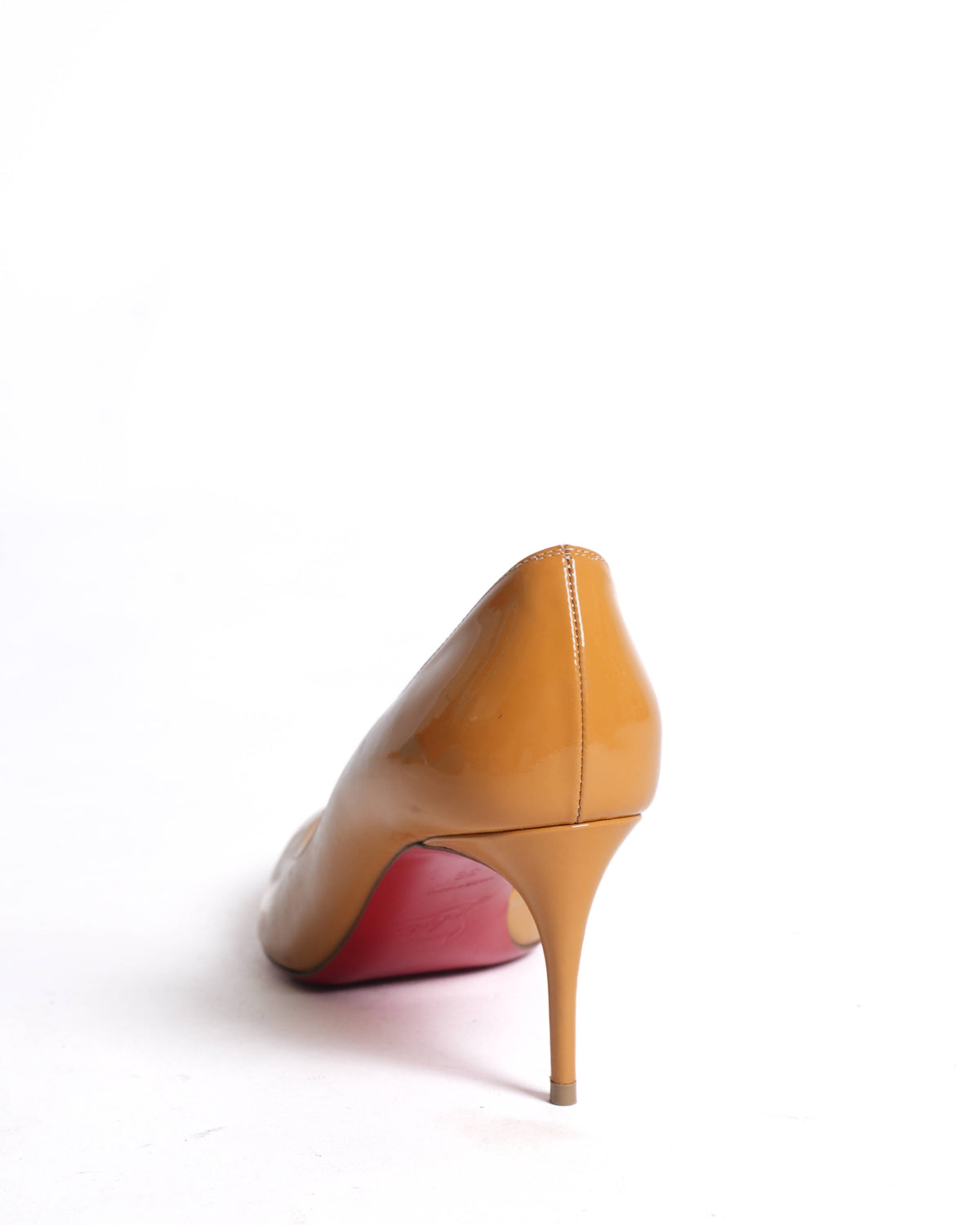 Christian louboutin Mustard yellow patent leather heels