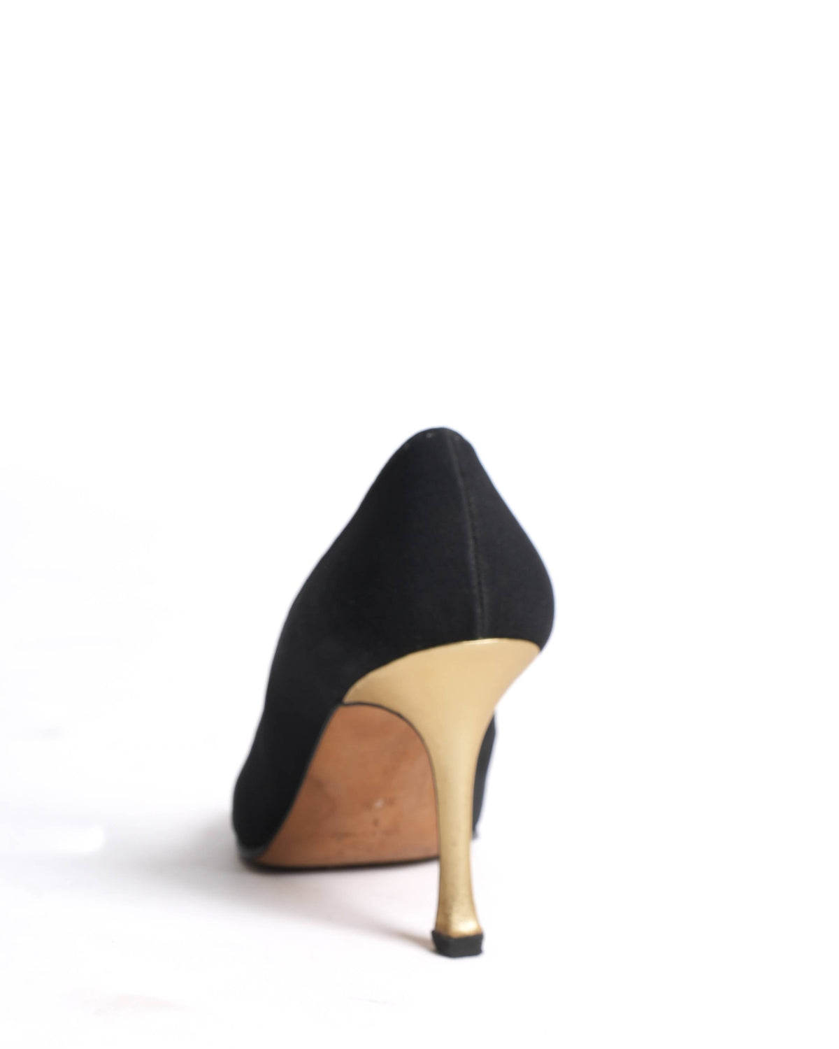 Manolo Blahnik black Peep-toe heels