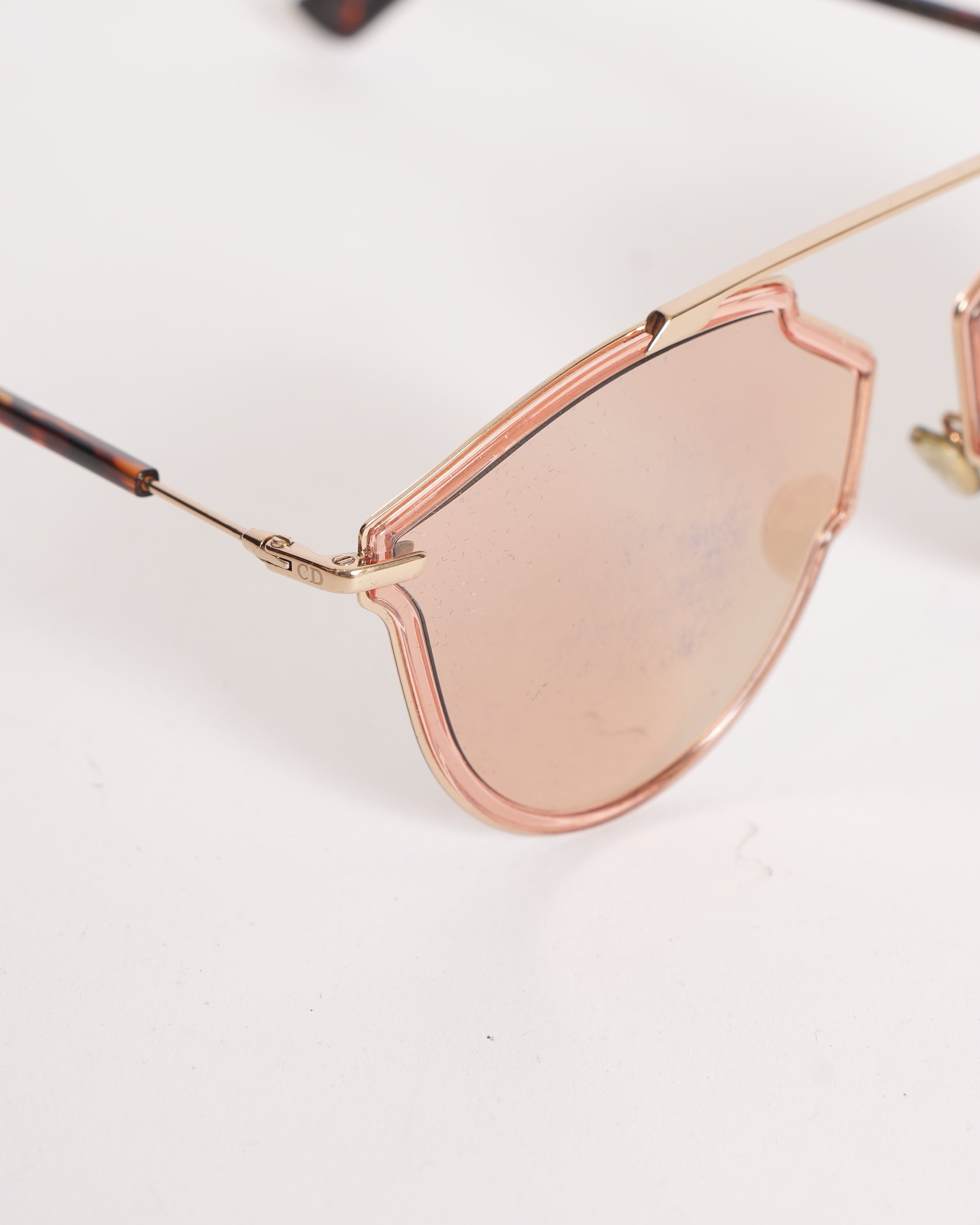 Chrstian Dior Mirrored Geometric Sunglasses