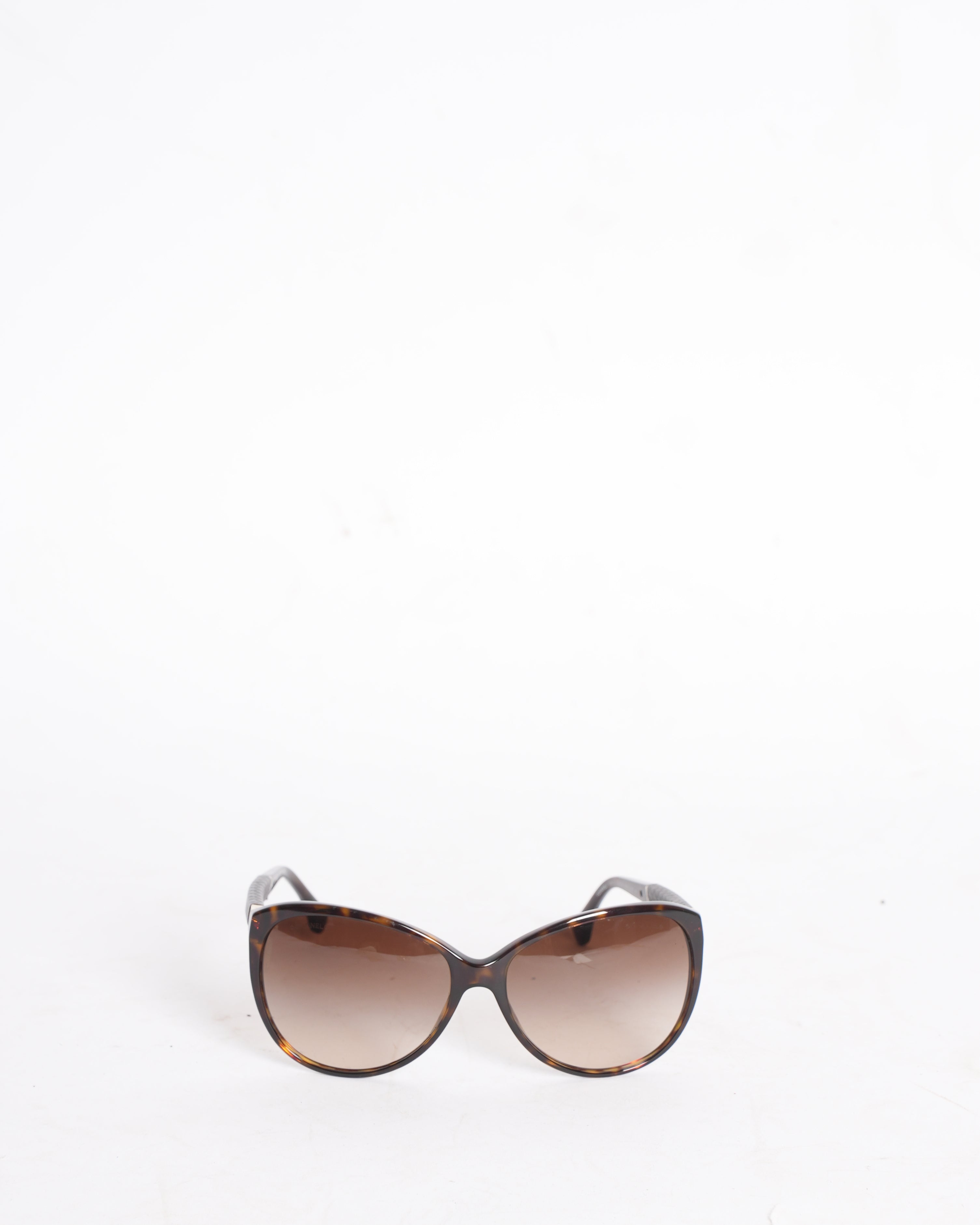 Chanel Wide Frame Sunglasses In Brown