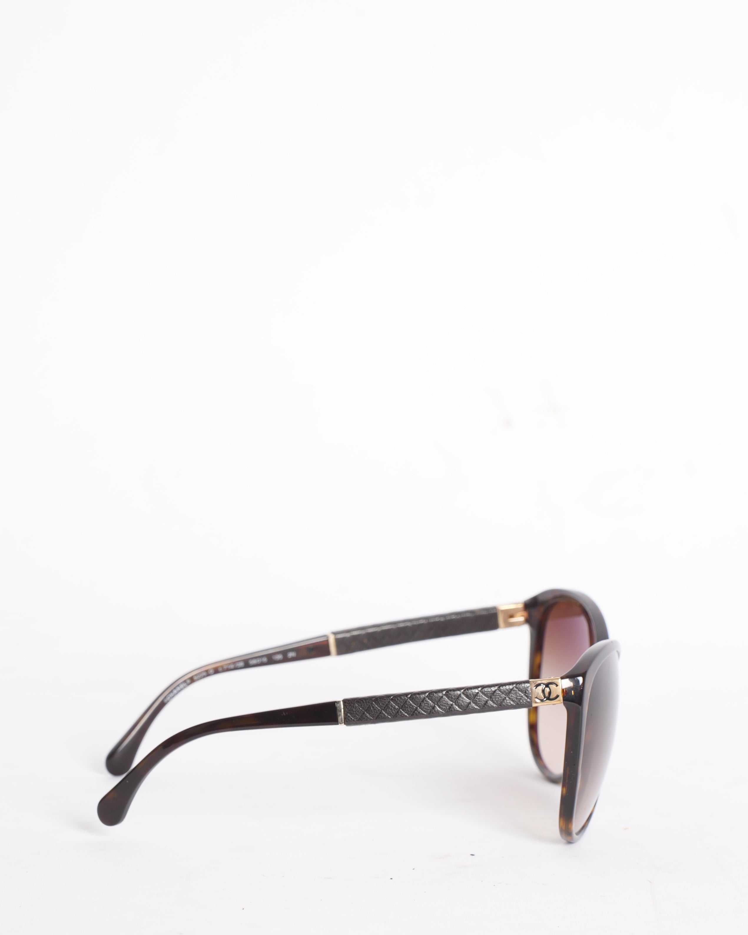 Chanel Wide Frame Sunglasses In Brown