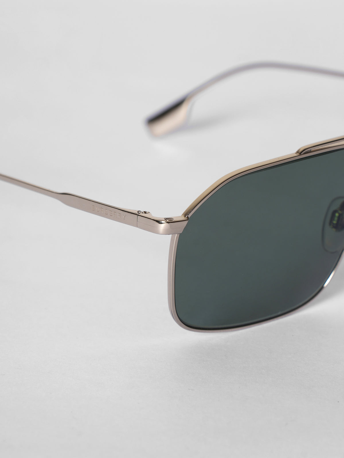 Burberry Rectangle Mens  Metal Sunglasses