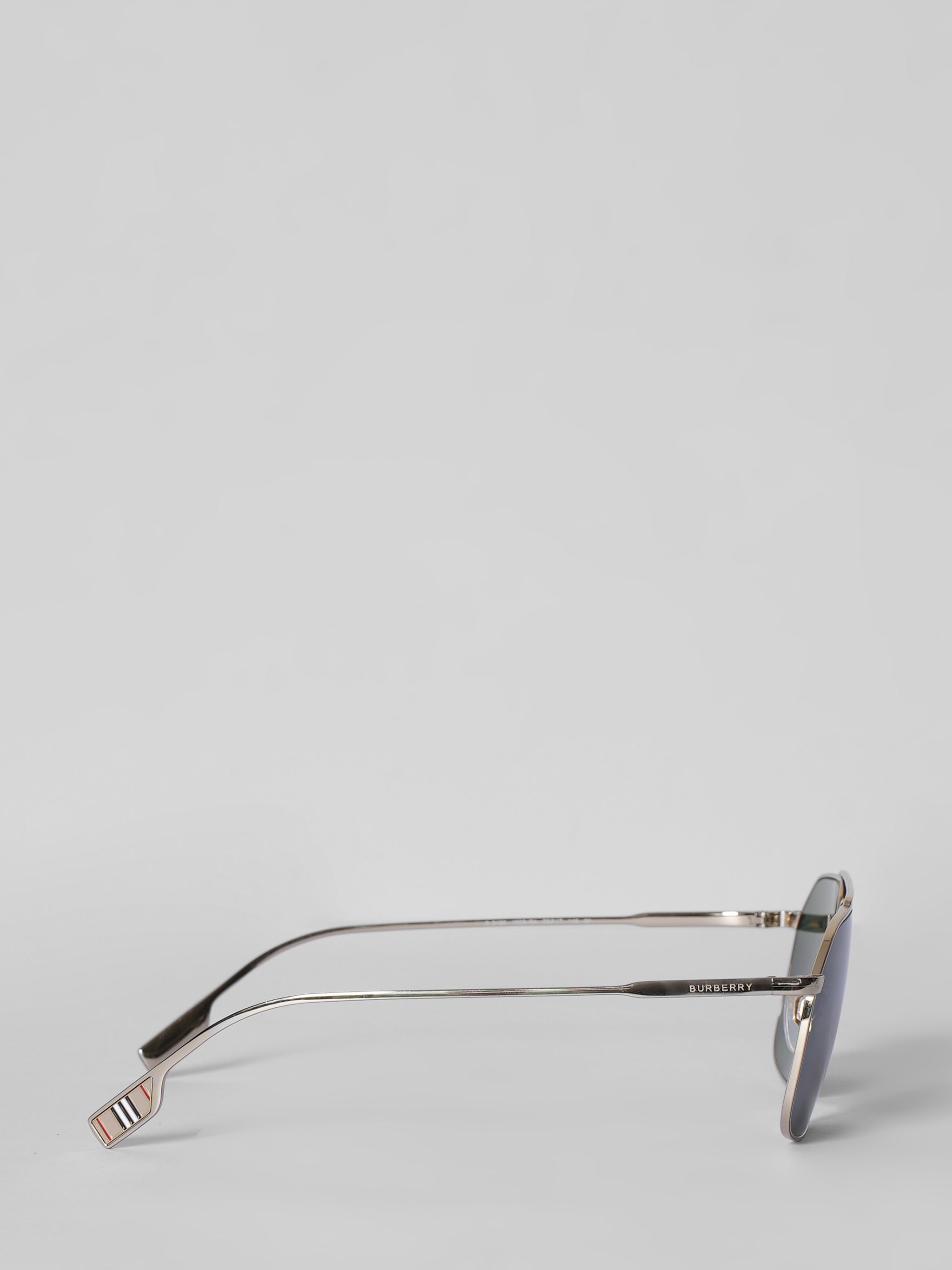 Burberry Rectangle Mens  Metal Sunglasses