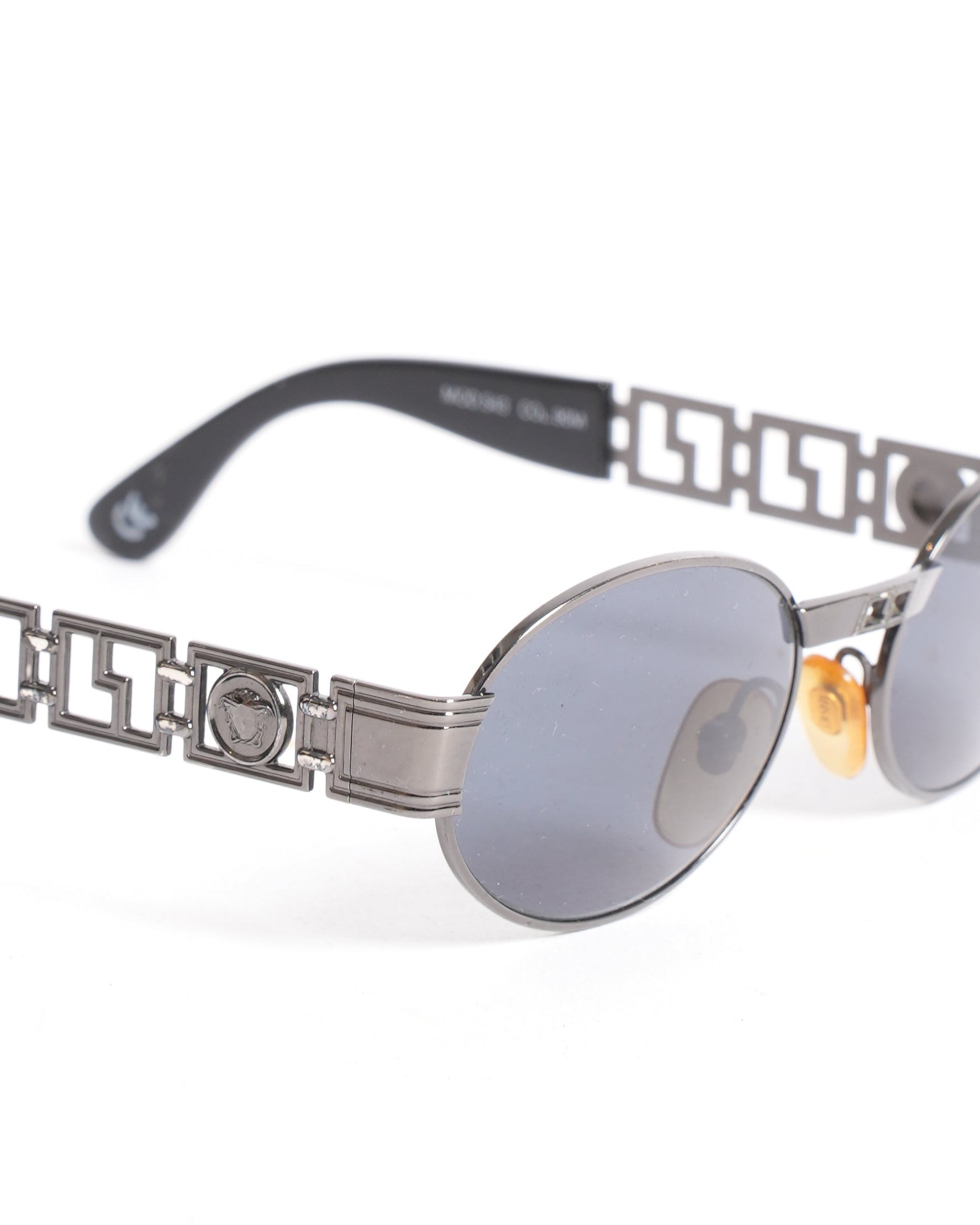 Versace Women's Oval Sunglasses in Black