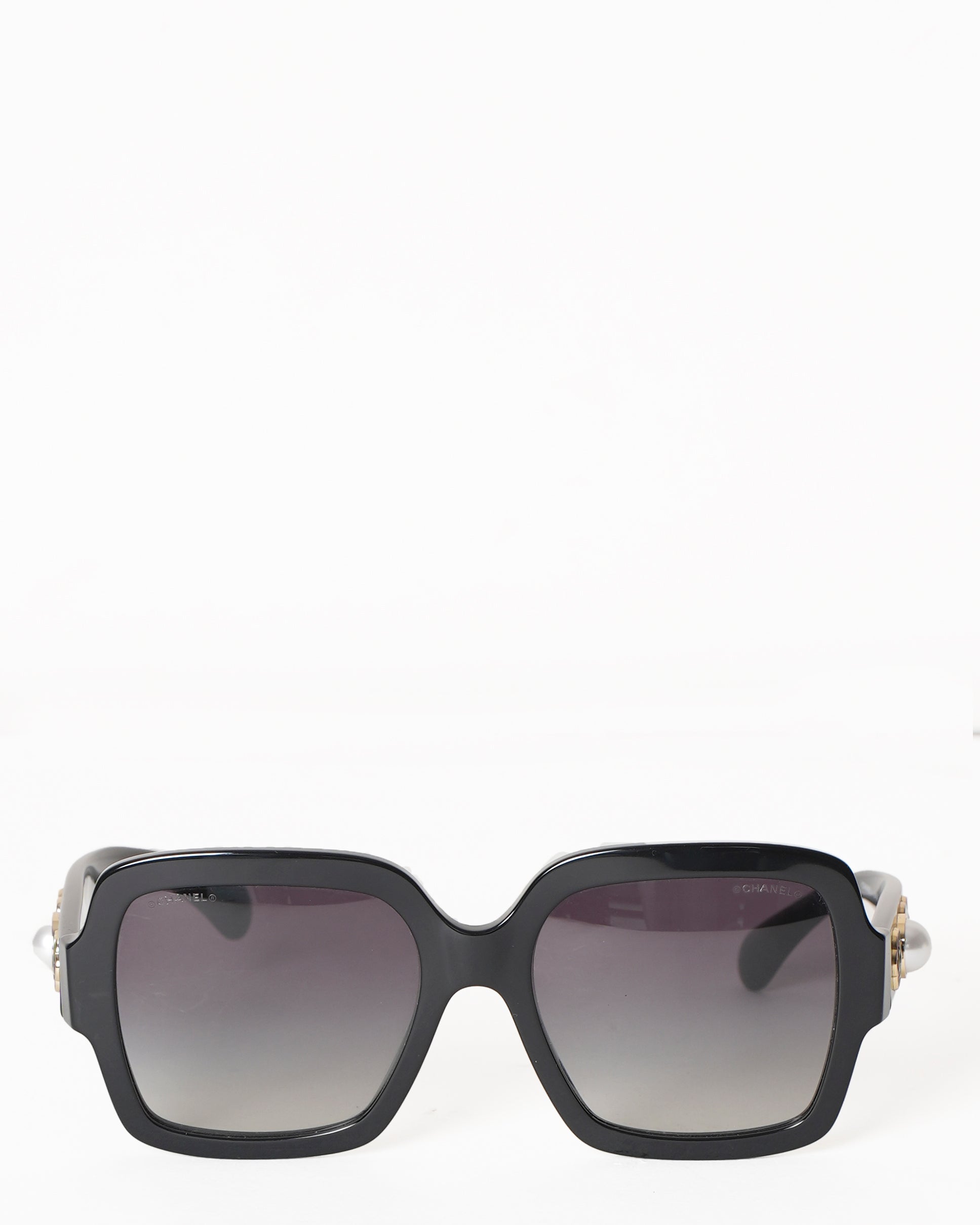 Chanel Camellia Sunglasses With Pearls