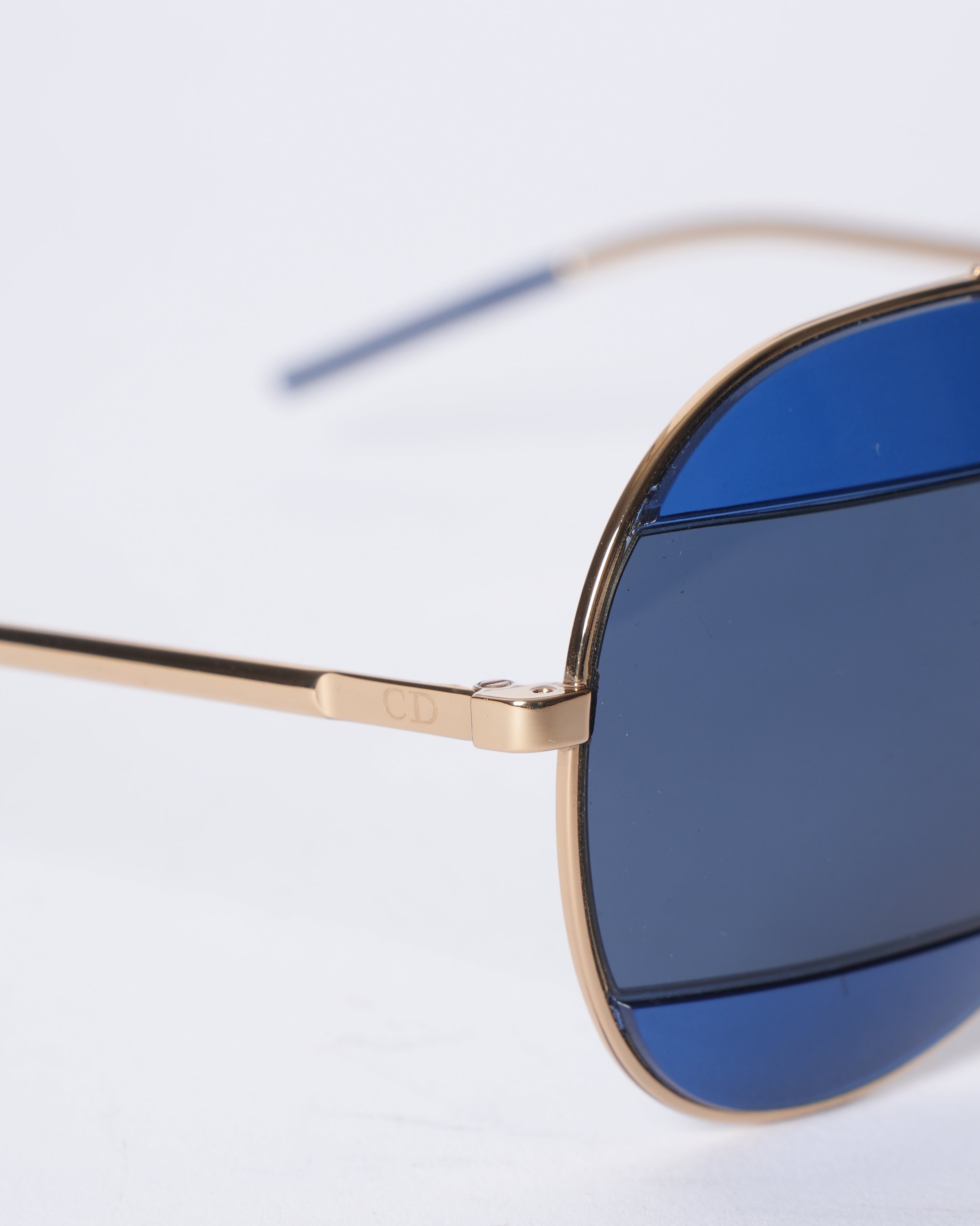 Dior Split Aviator Sunglasses In Blue