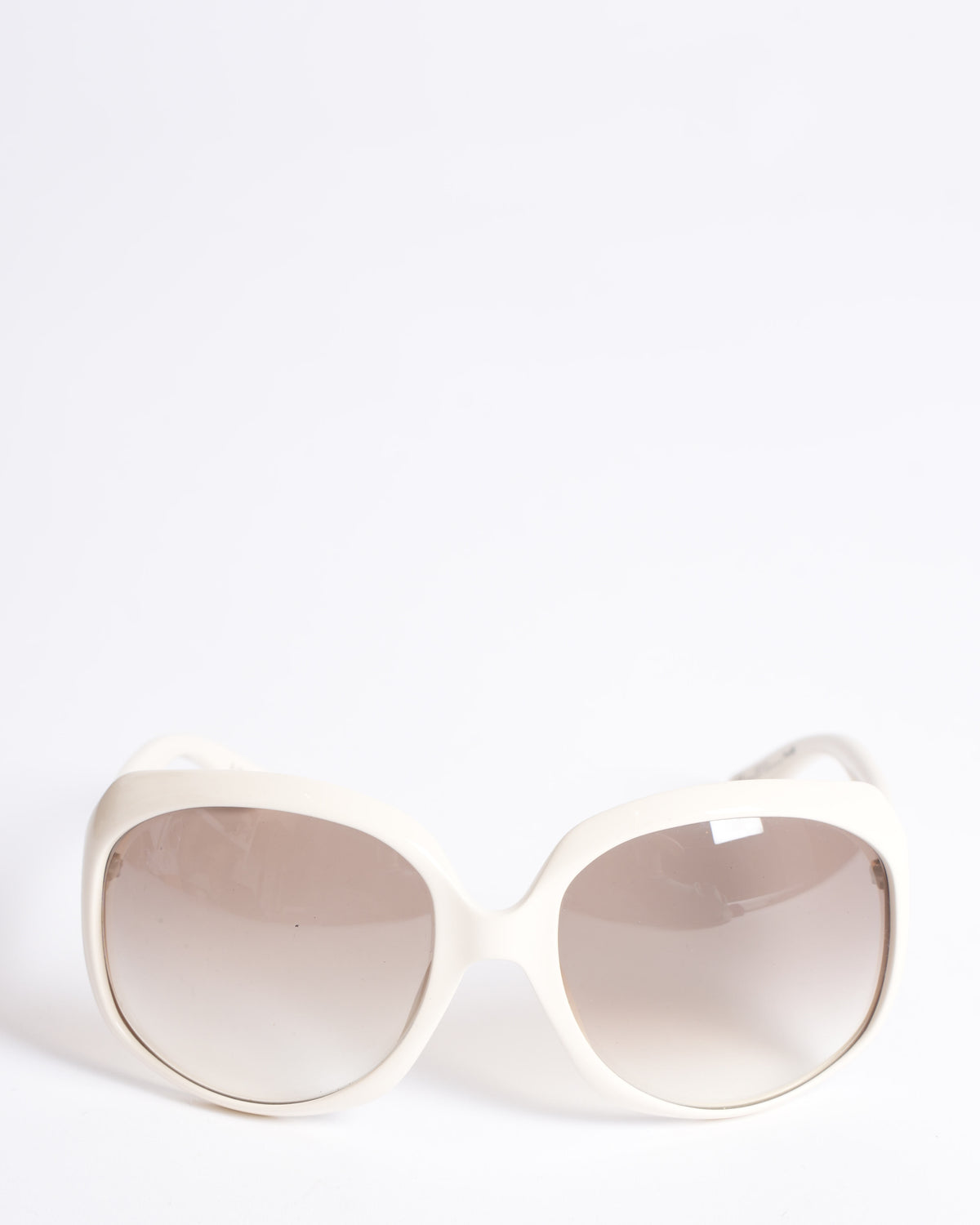 Dior Wide Frame Sunglasses in White