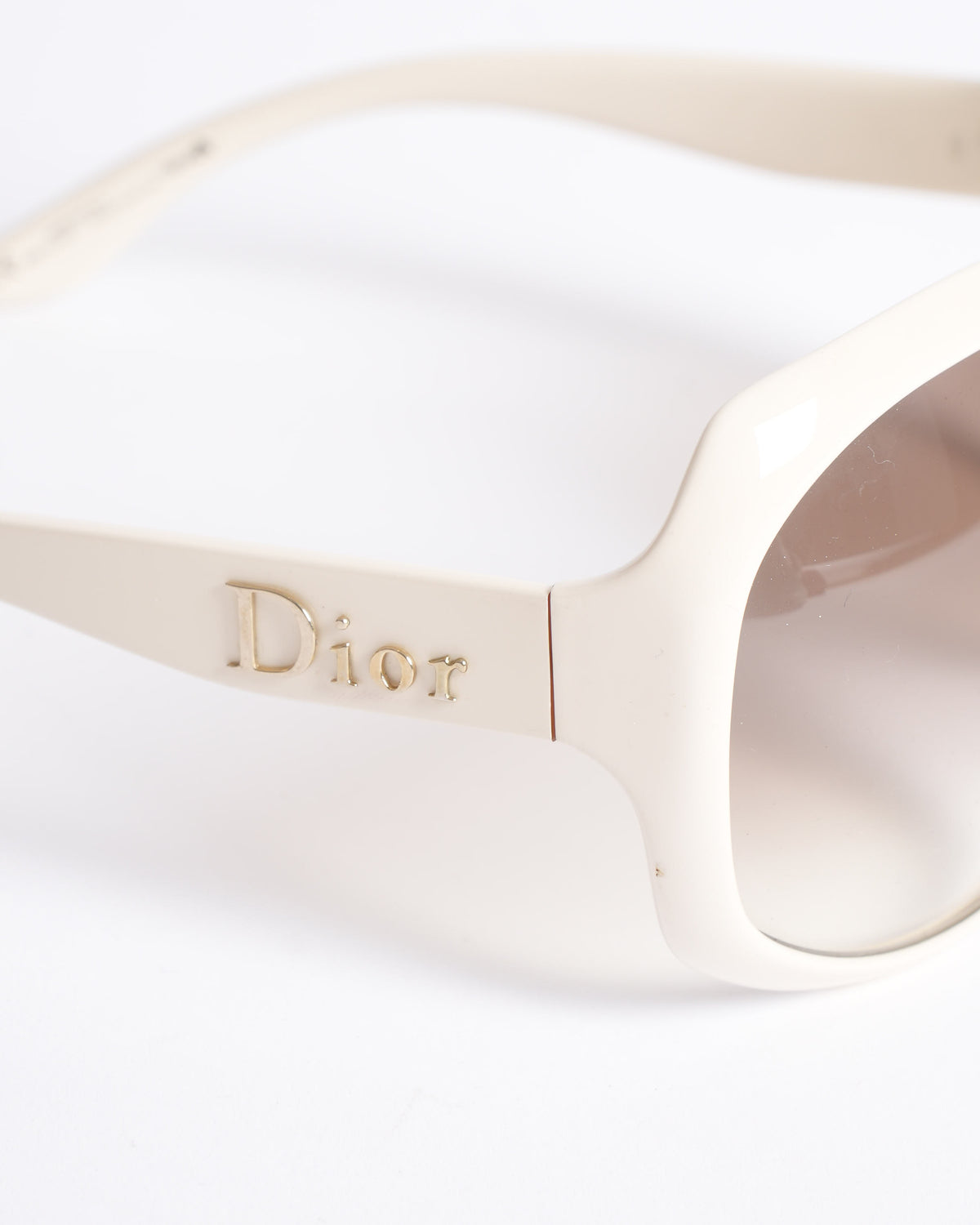 Dior Wide Frame Sunglasses in White