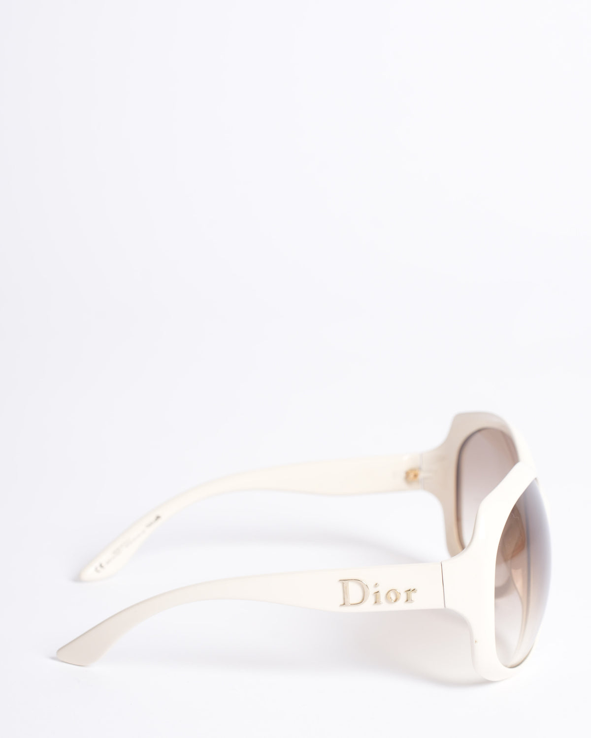 Dior Wide Frame Sunglasses in White