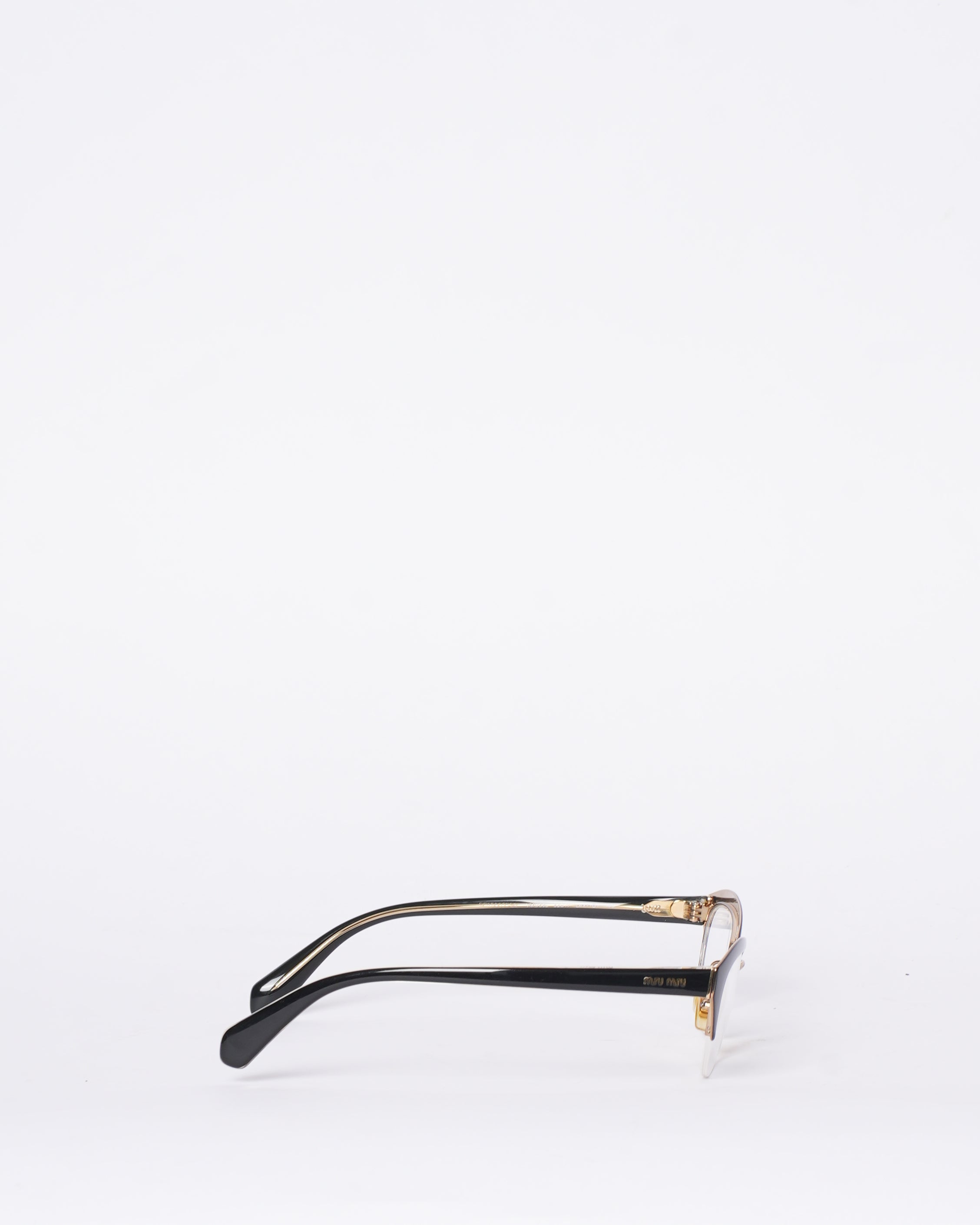 New Miu Miu Black Cat Eye Frame Glasses