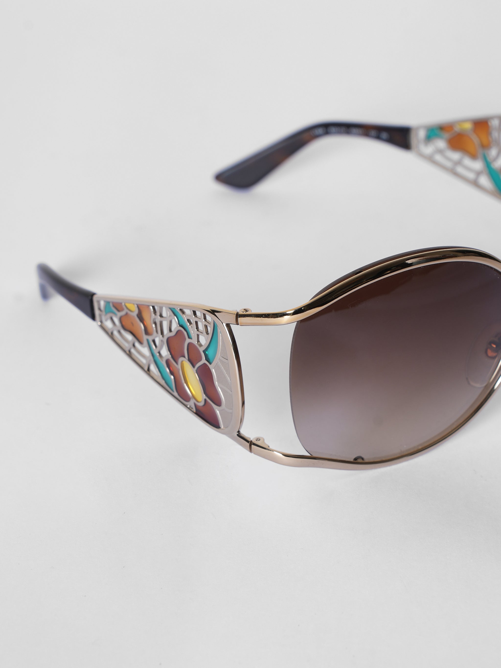 New Salvatore Ferragamo Stained Glass Detail Sunglasses