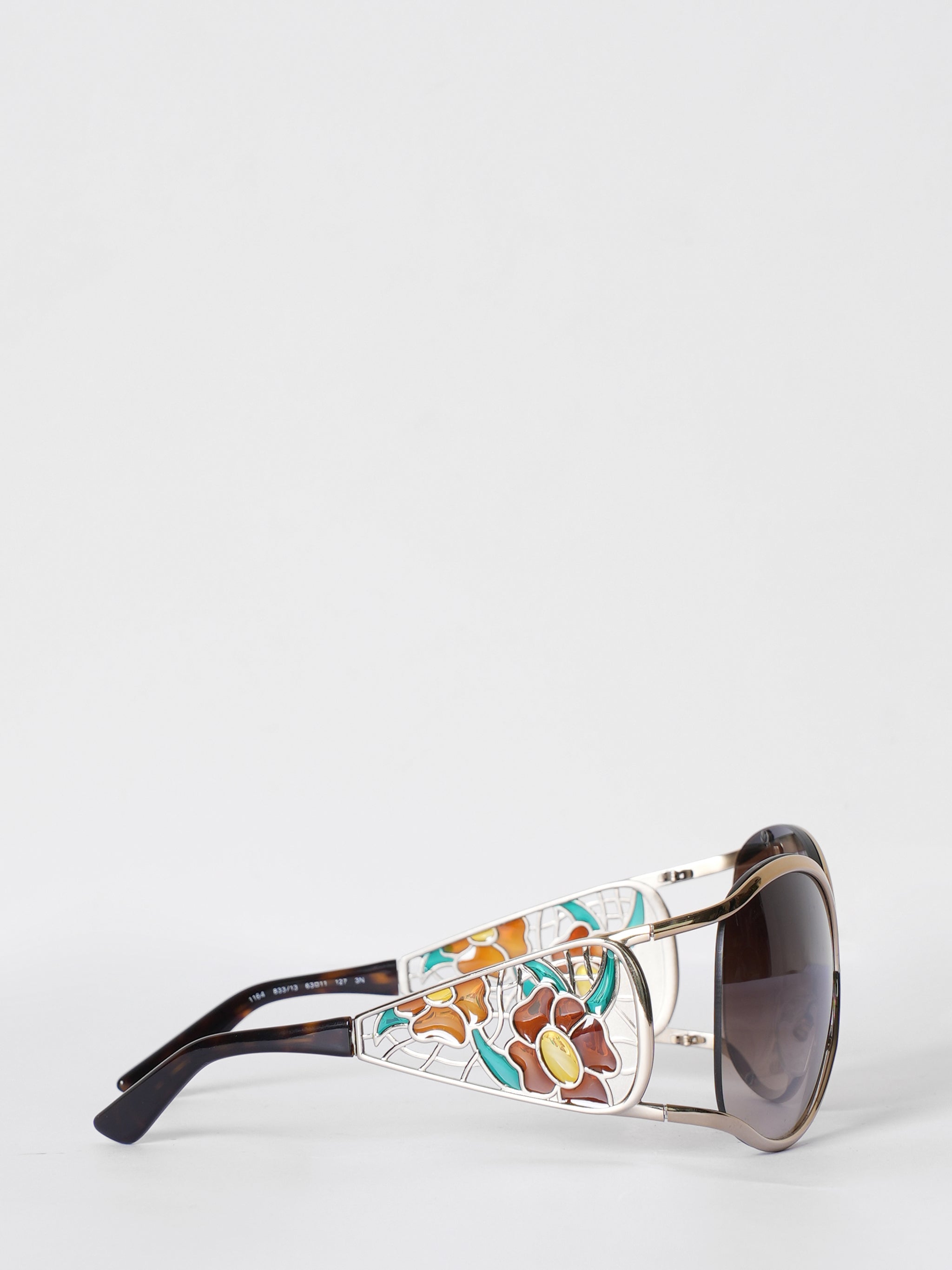 New Salvatore Ferragamo Stained Glass Detail Sunglasses