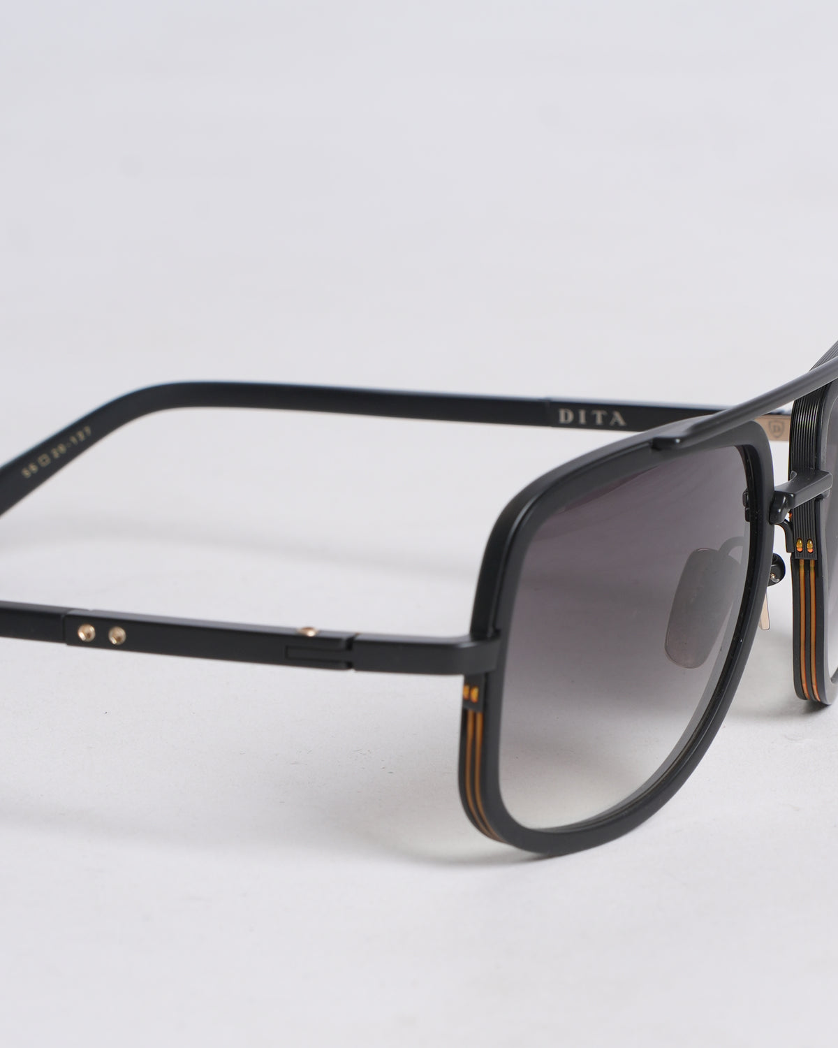 New Dita men full rim black square sunglasses