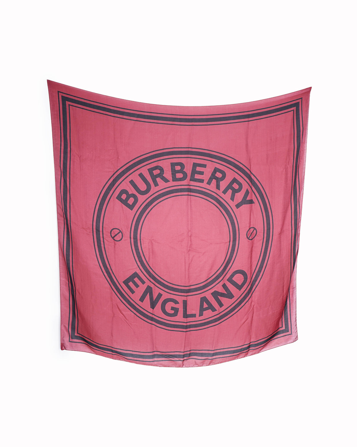 Burberry Red Logo Graphic Scarf