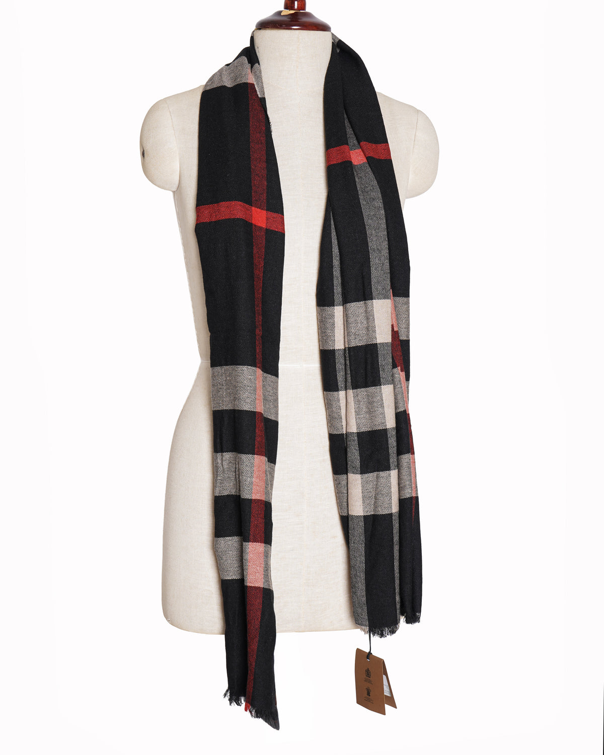 New Burberry Woolen checkered scarf