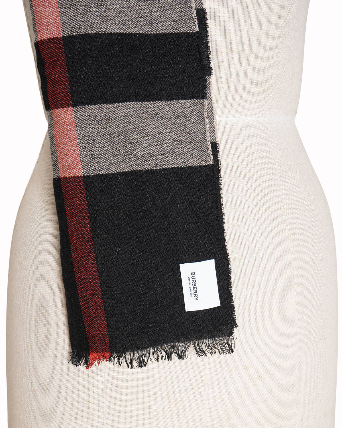 New Burberry Woolen checkered scarf