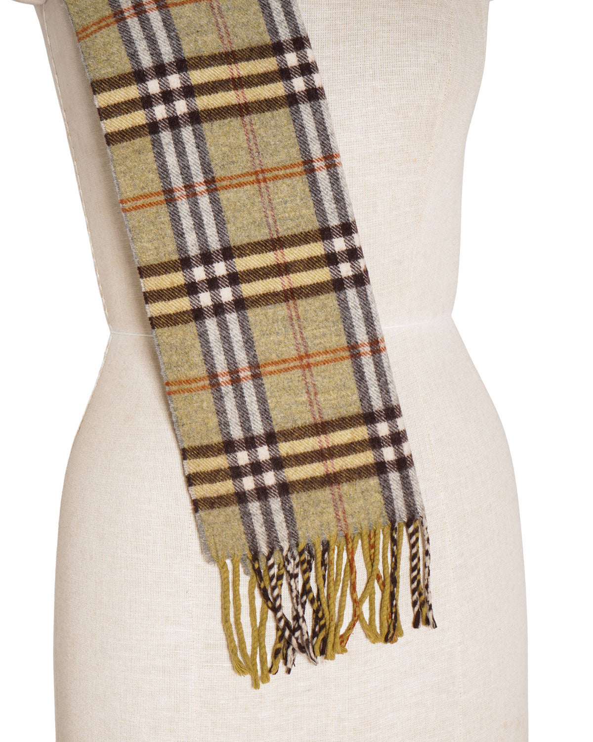 Burberry wool Scarf in sage green