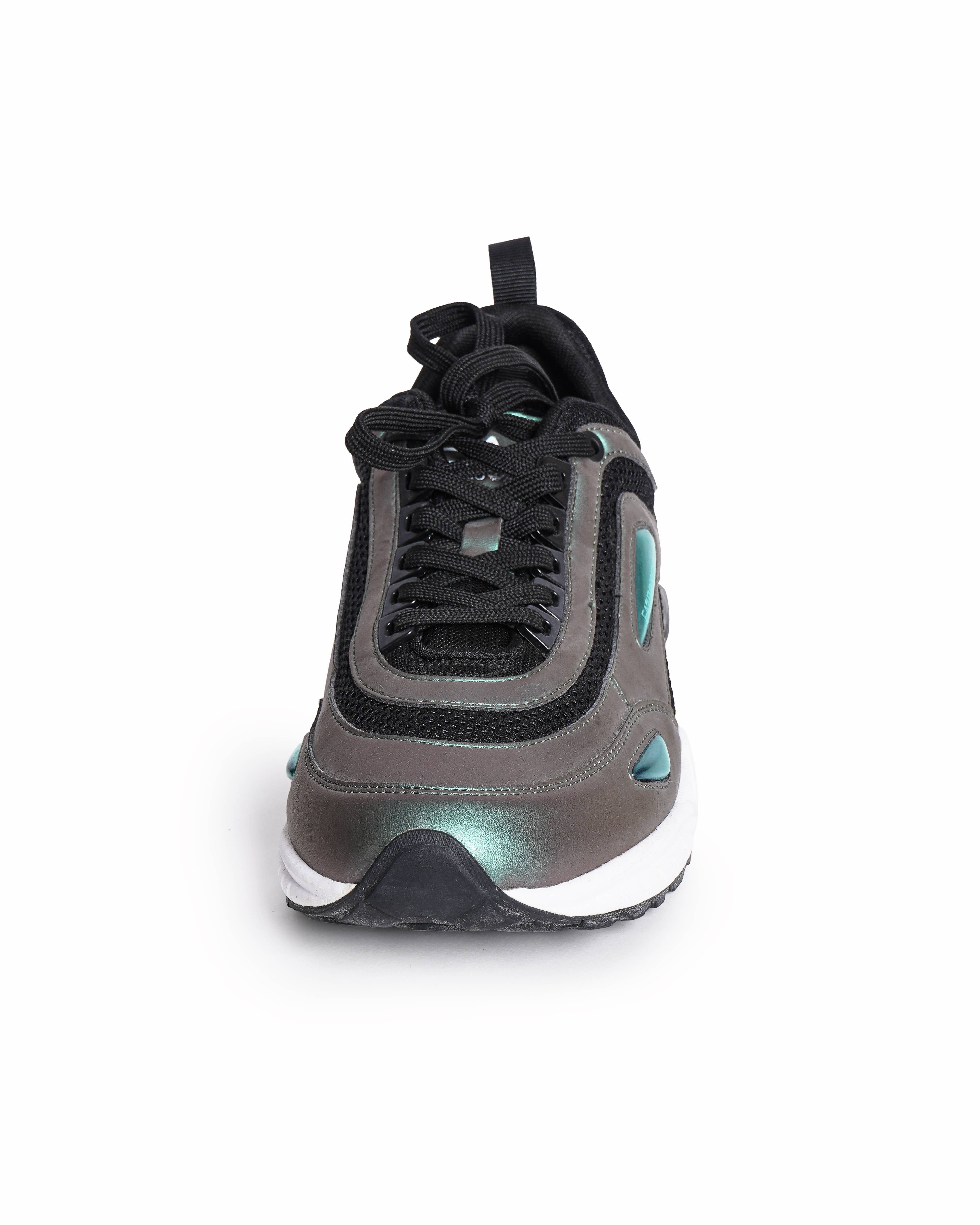 Emporio Armani EA7 Men's Iridescent Black Scarab Sneakers