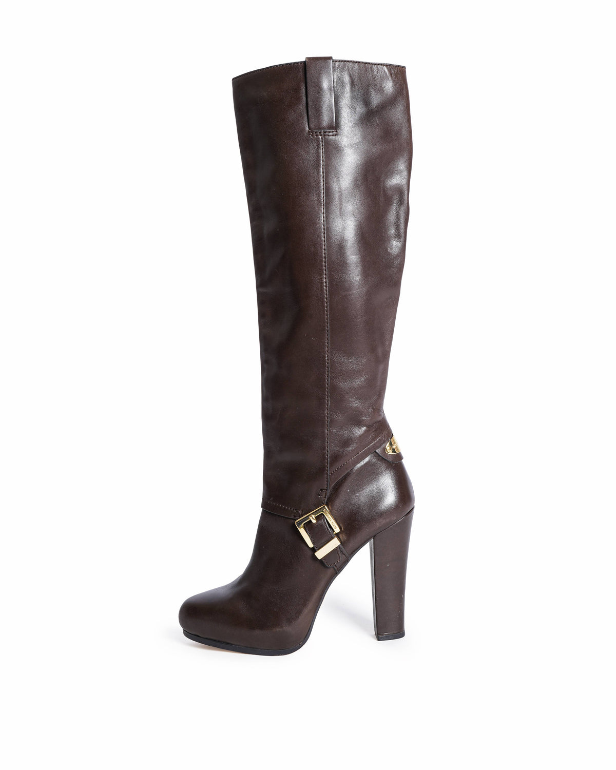 Michael Kors Brown Leather Knee-High Boots