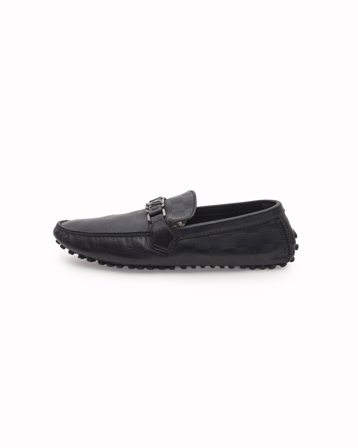 Louis Vuitton LV Initials Damier Leather Driving Loafers