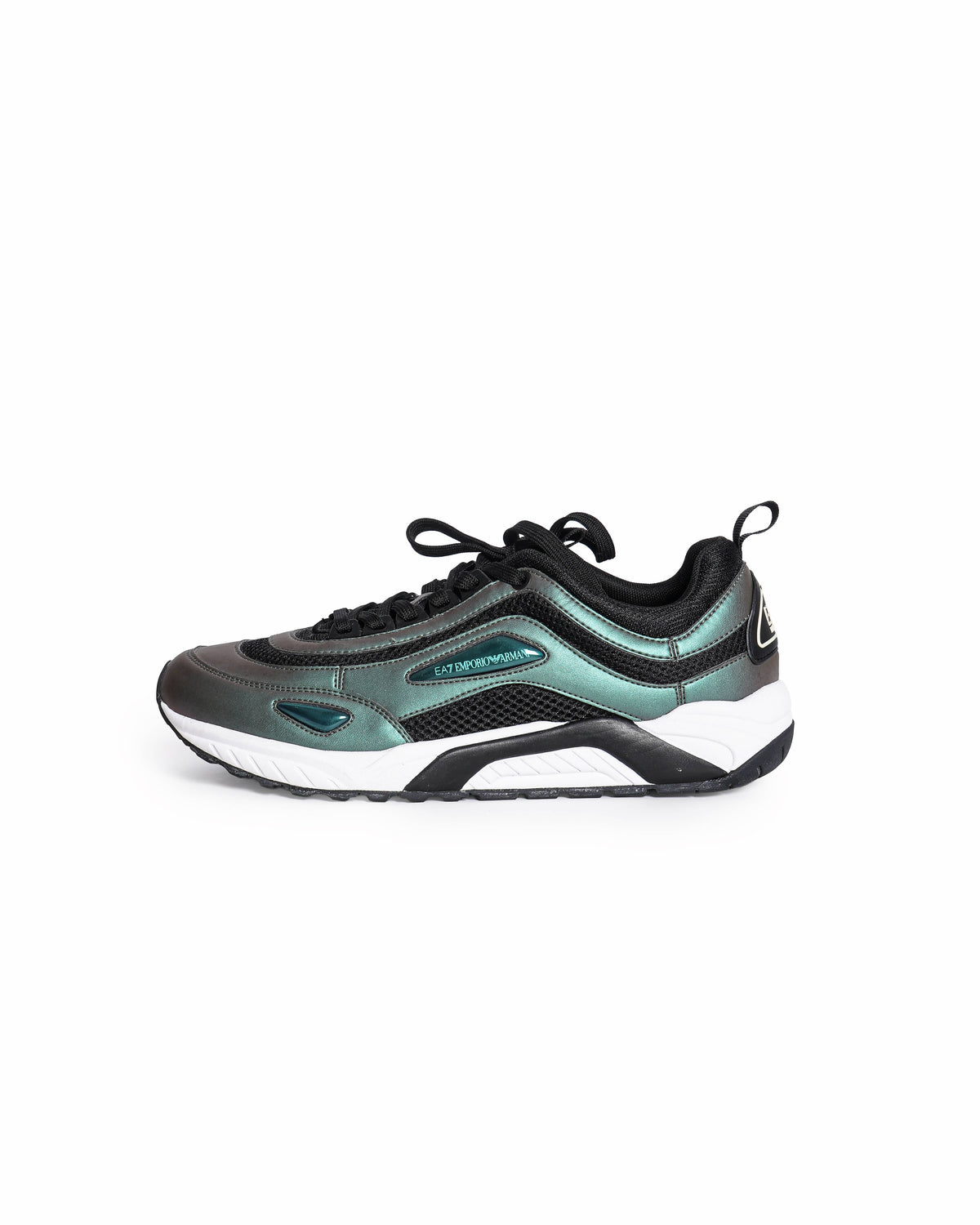 Emporio Armani EA7 Men's Iridescent Black Scarab Sneakers