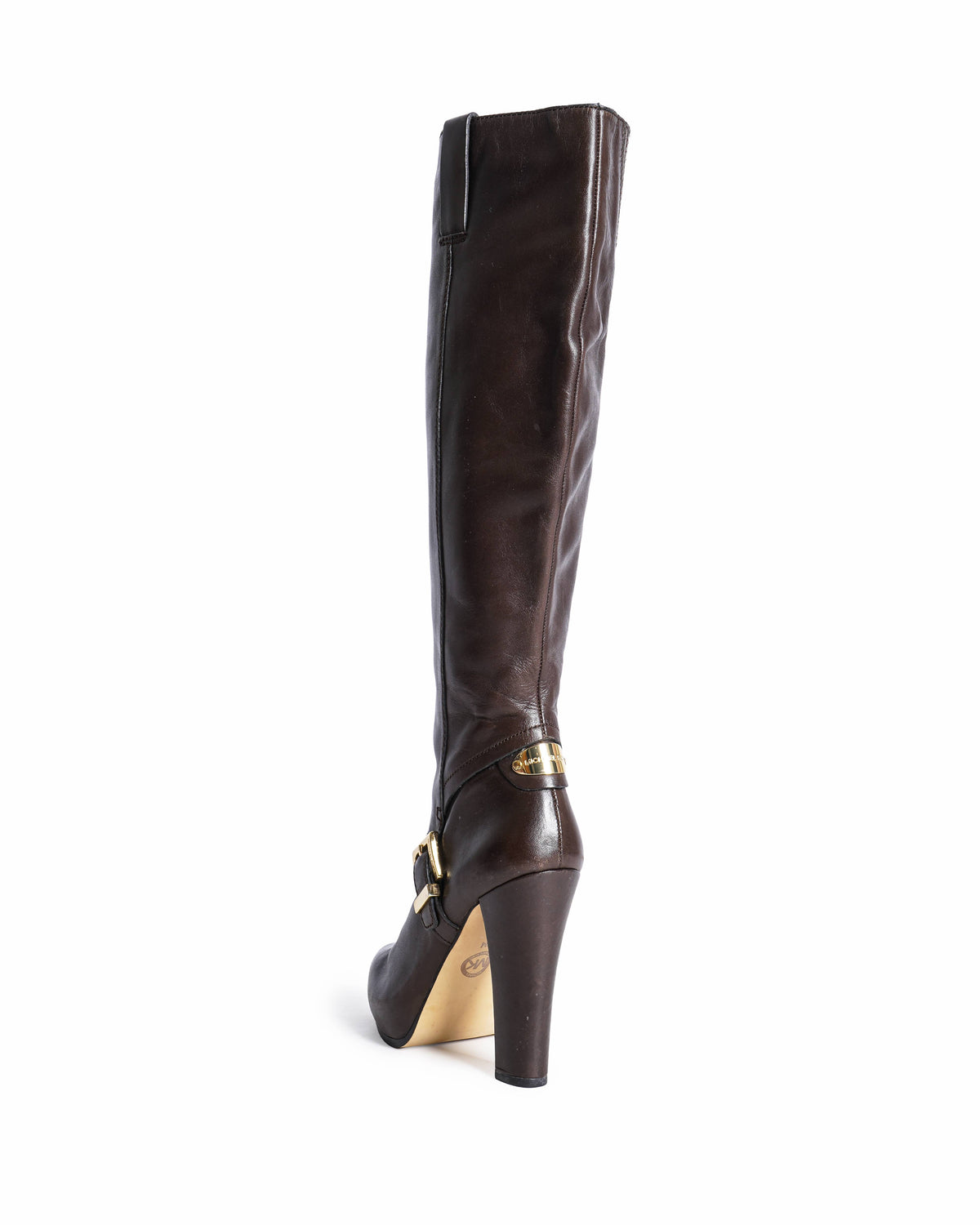 Michael Kors Brown Leather Knee-High Boots