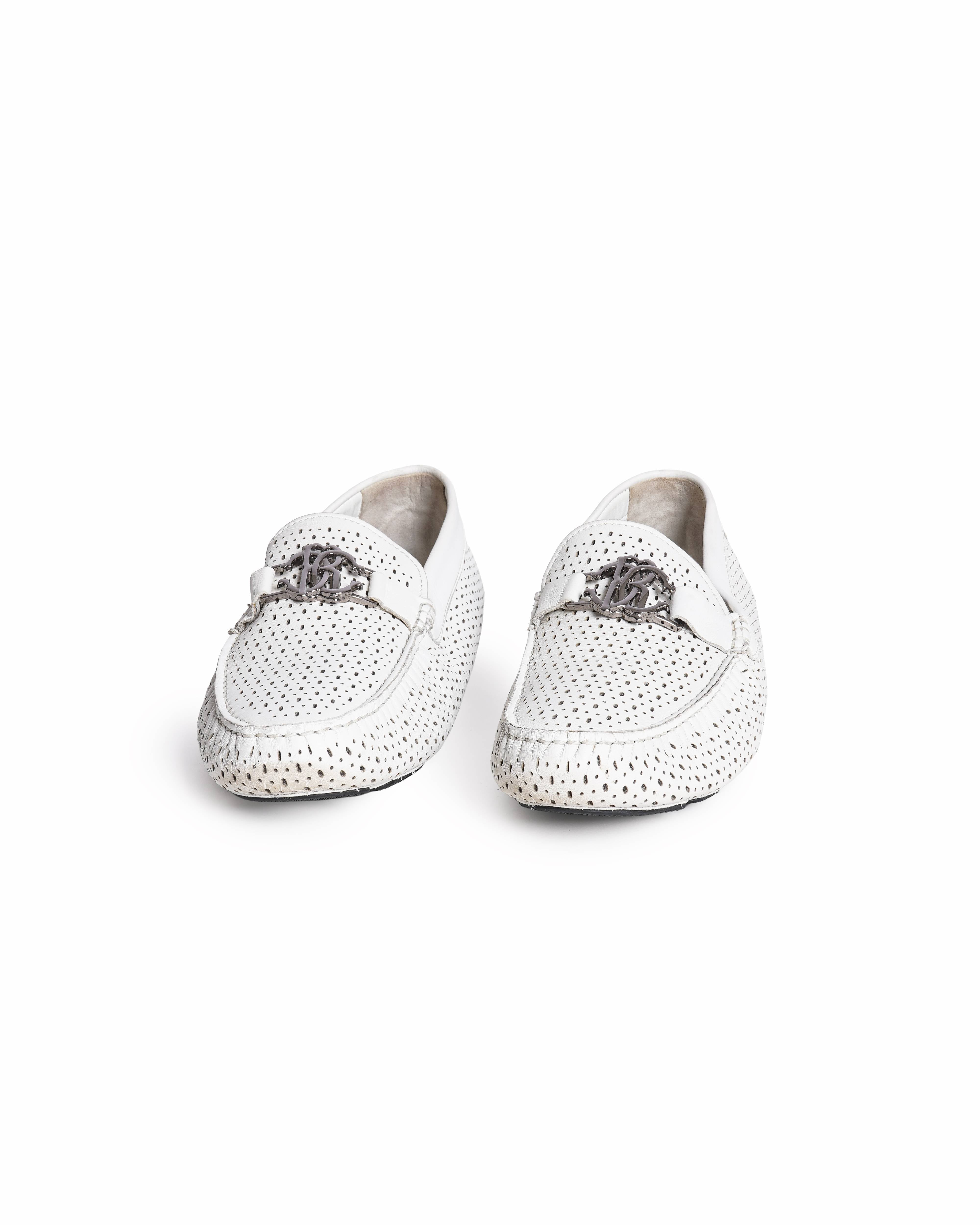 Roberto Cavalli Men's Loafers In White