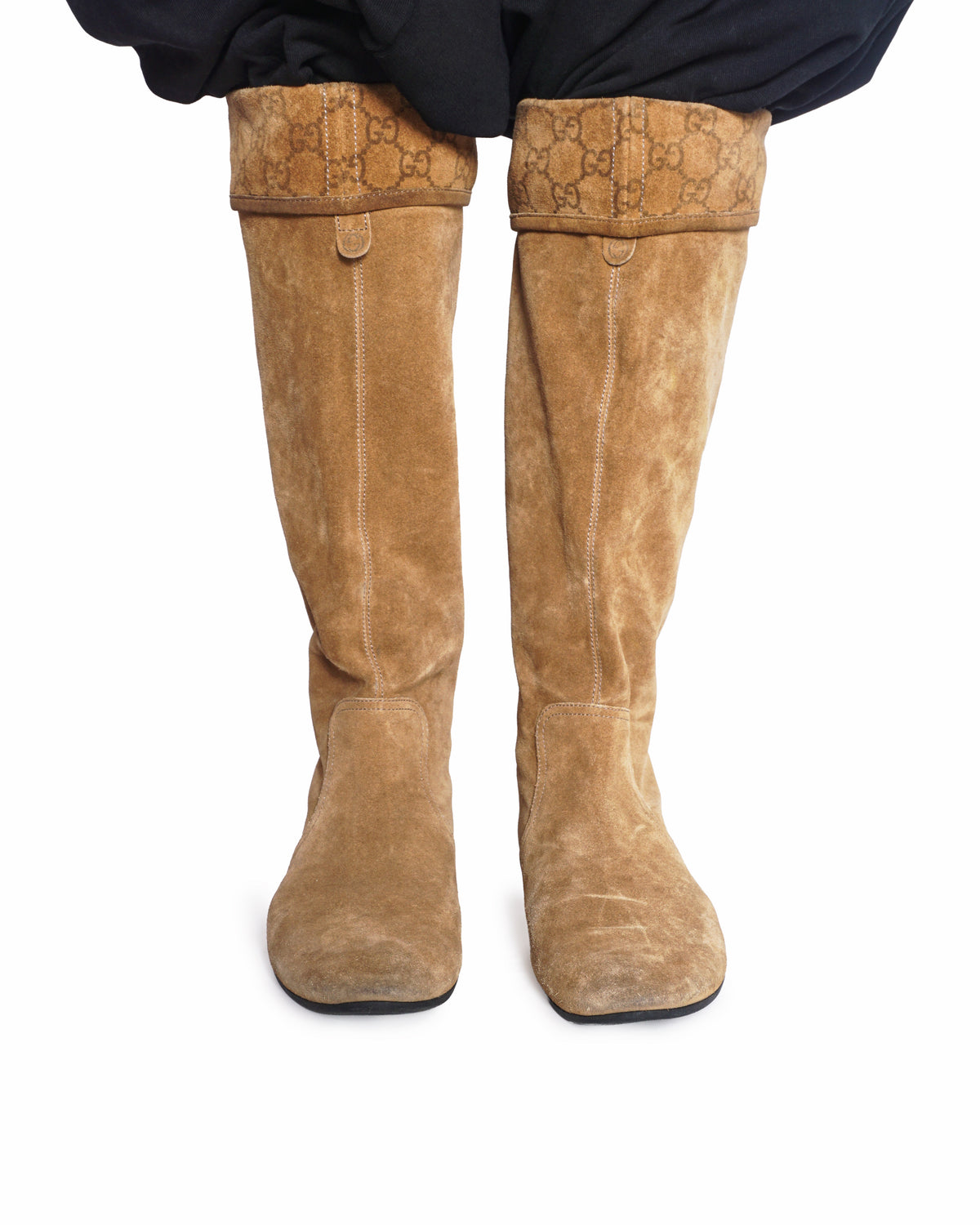 Gucci Suede Riding Boots