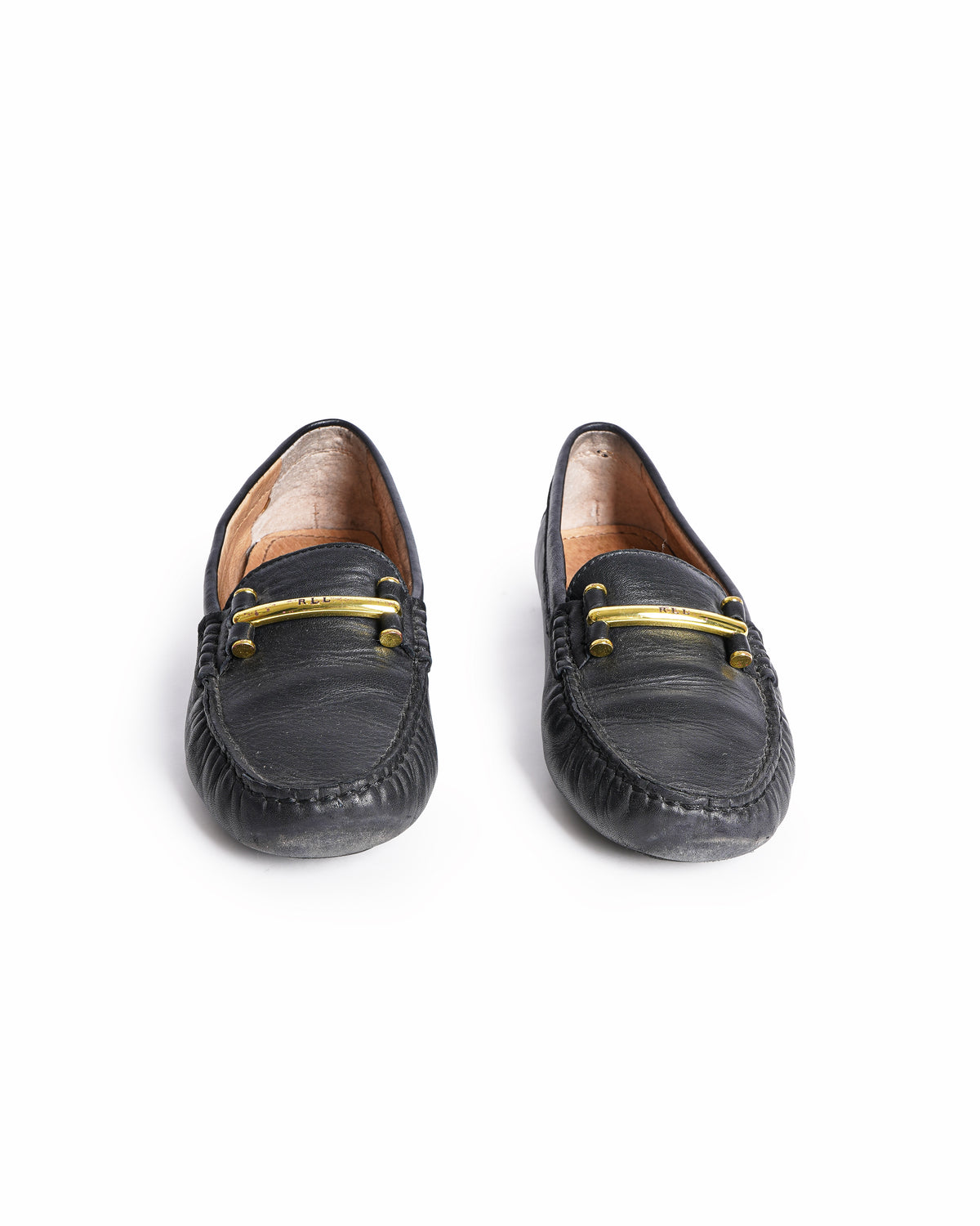 Ralph Lauren Black Leather Loafers