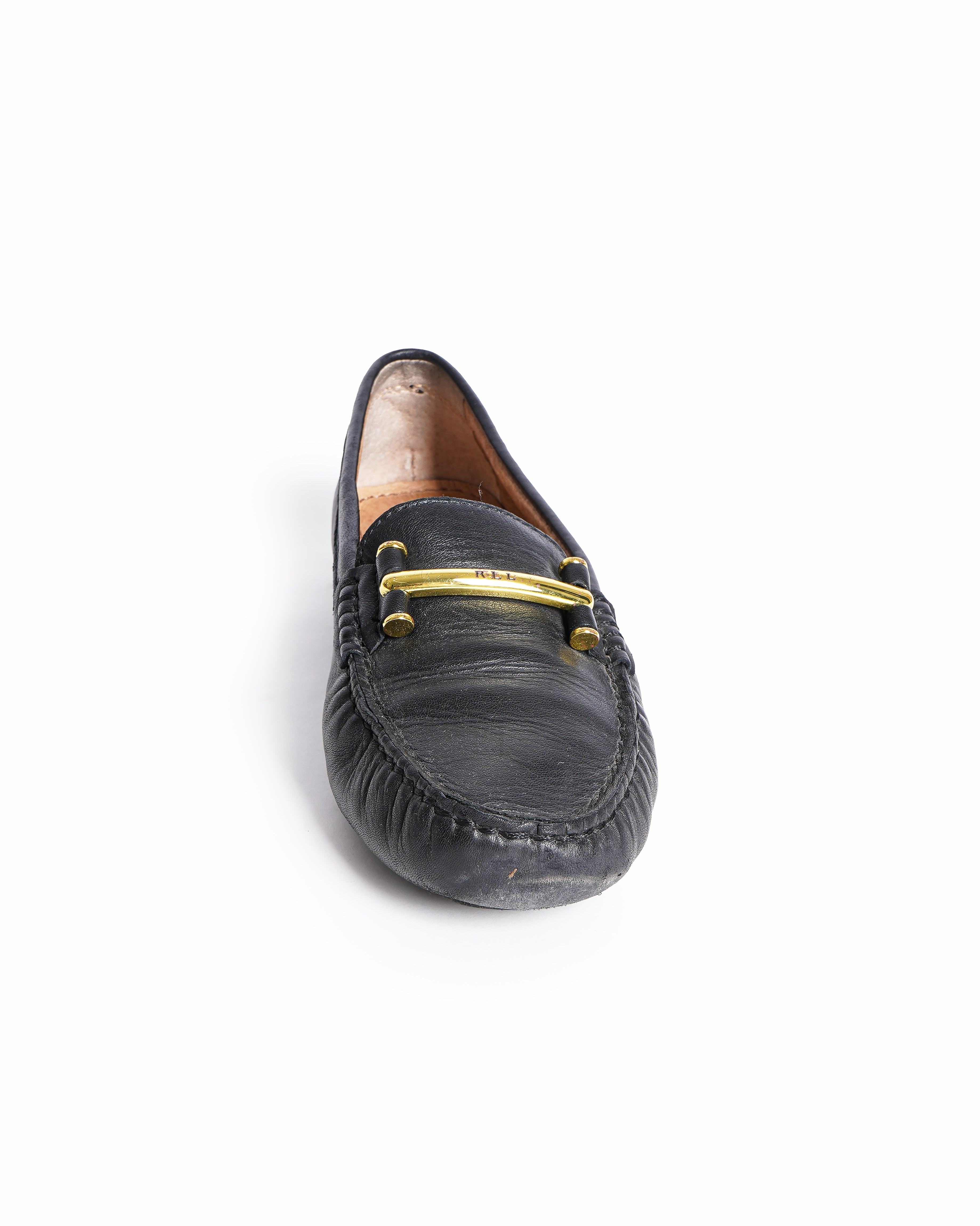 Ralph Lauren Black Leather Loafers