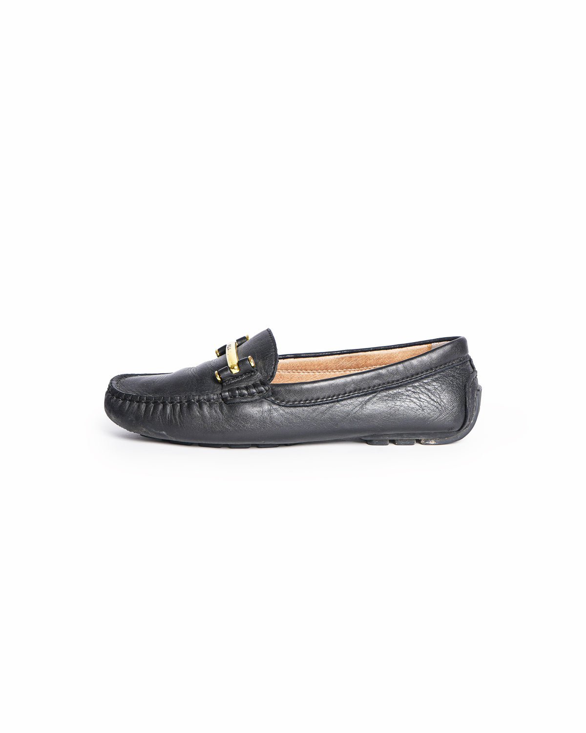 Ralph Lauren Black Leather Loafers