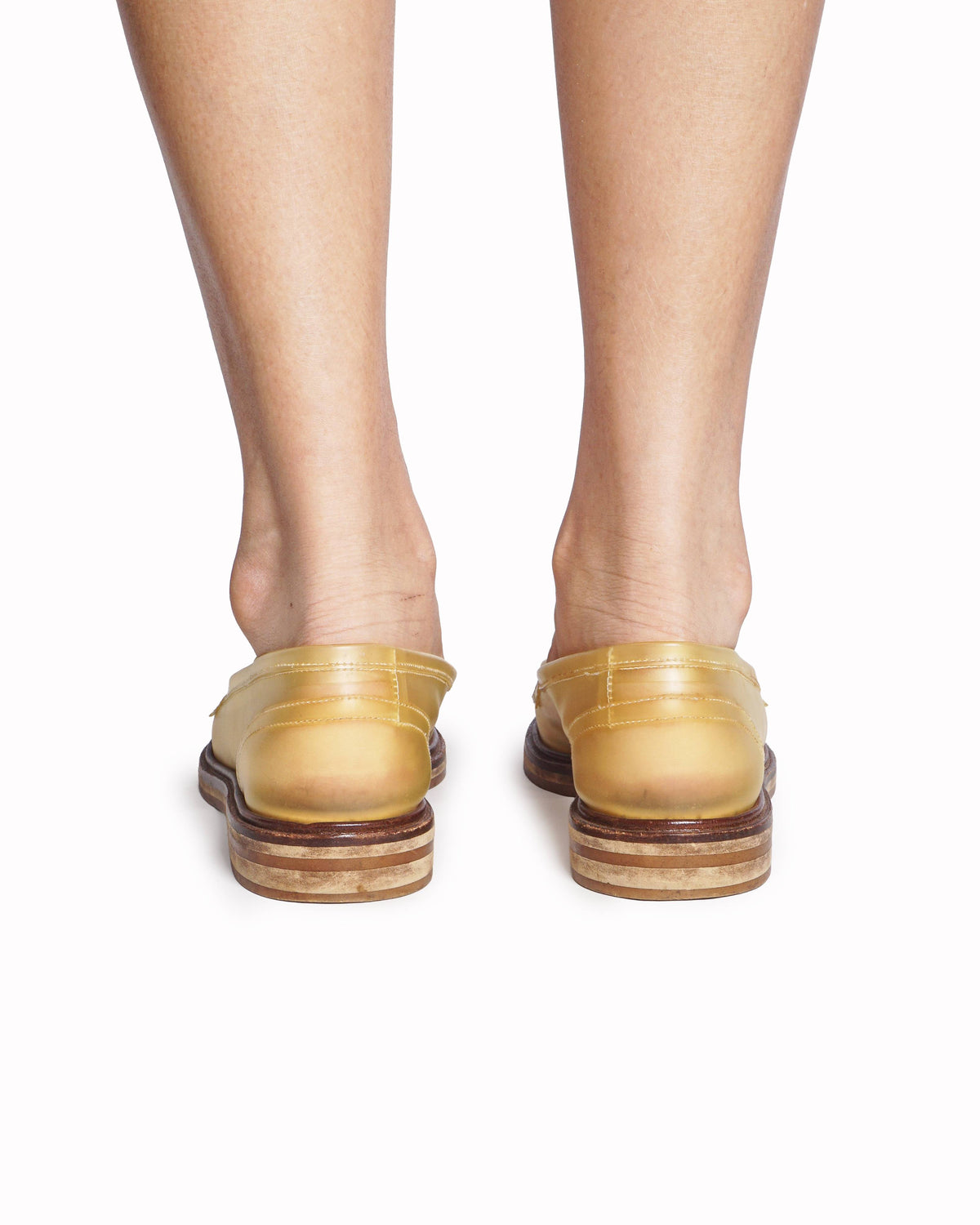 MM6 Maison Martin Margiela Translucent Yellow Rubber Loafers