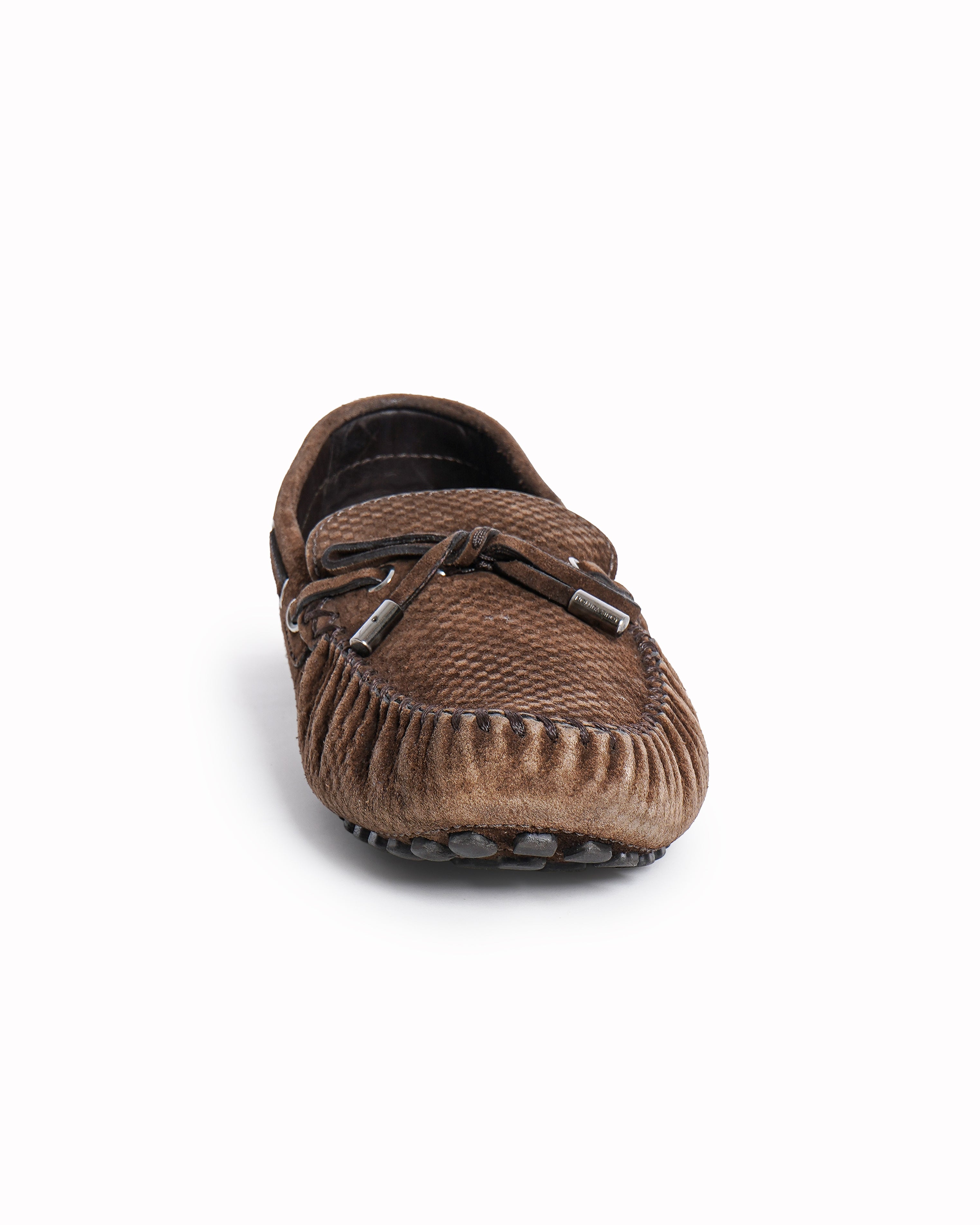 Louis Vuitton Navago Suede Damier Petit Brown Loafers