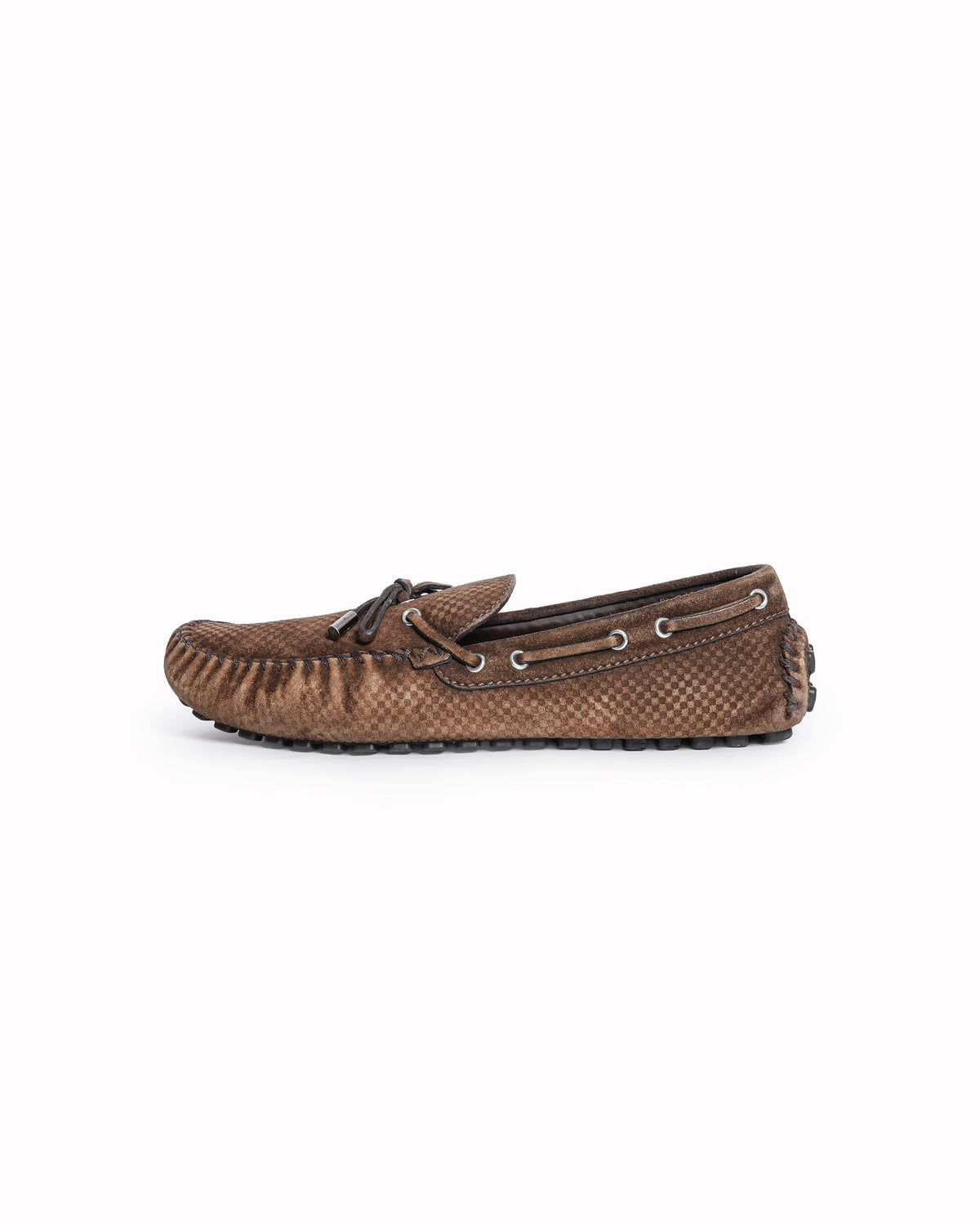 Louis Vuitton Navago Suede Damier Petit Brown Loafers