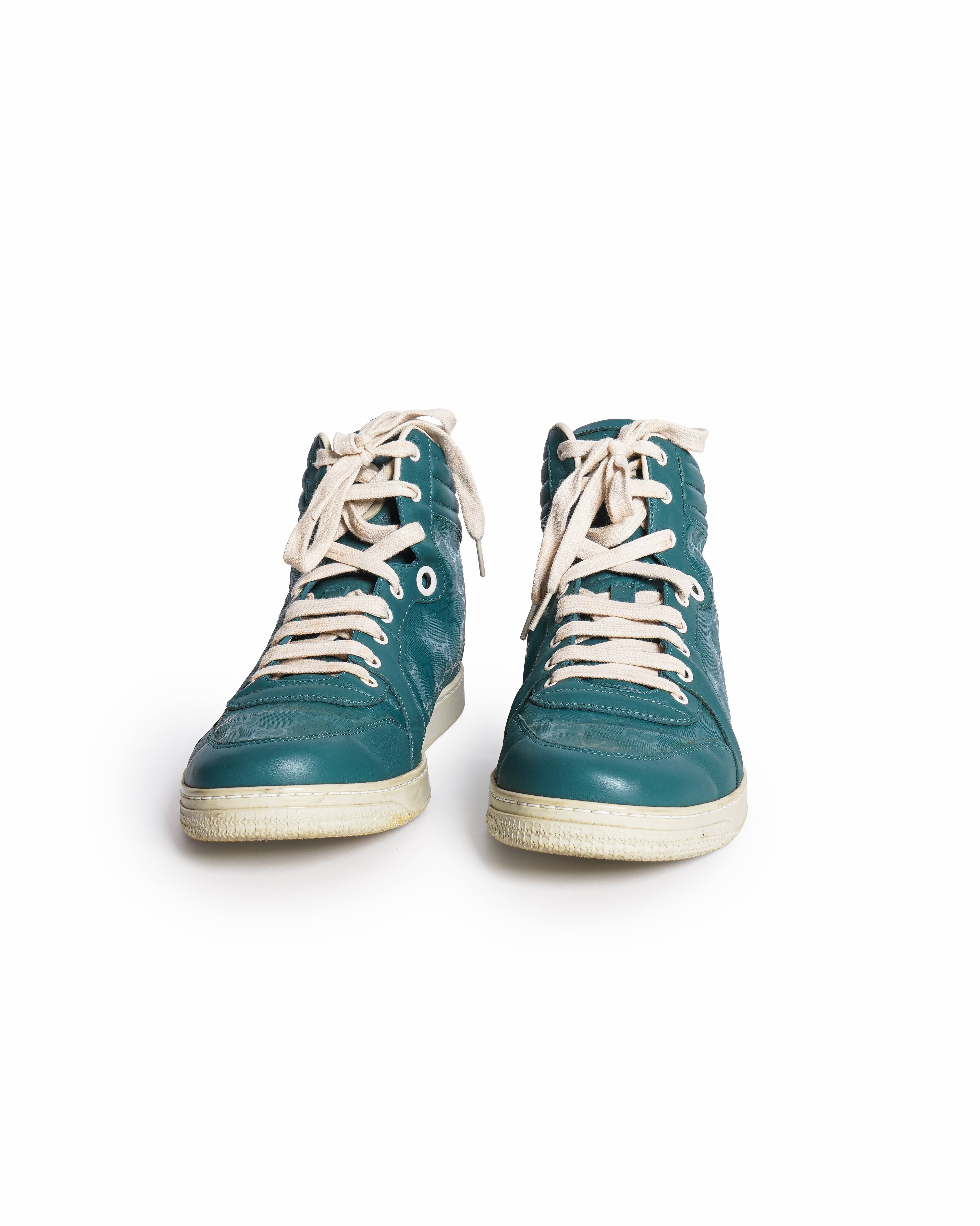 Gucci Men’s GG Imprimé High-Top Sneakers