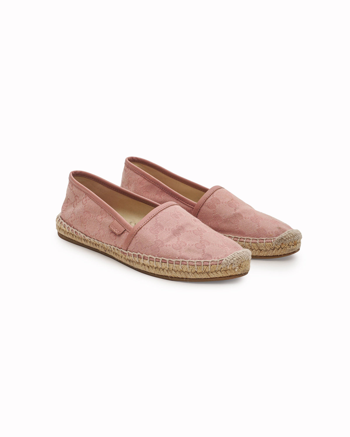 Gucci Pink GG Canvas Espadrilles
