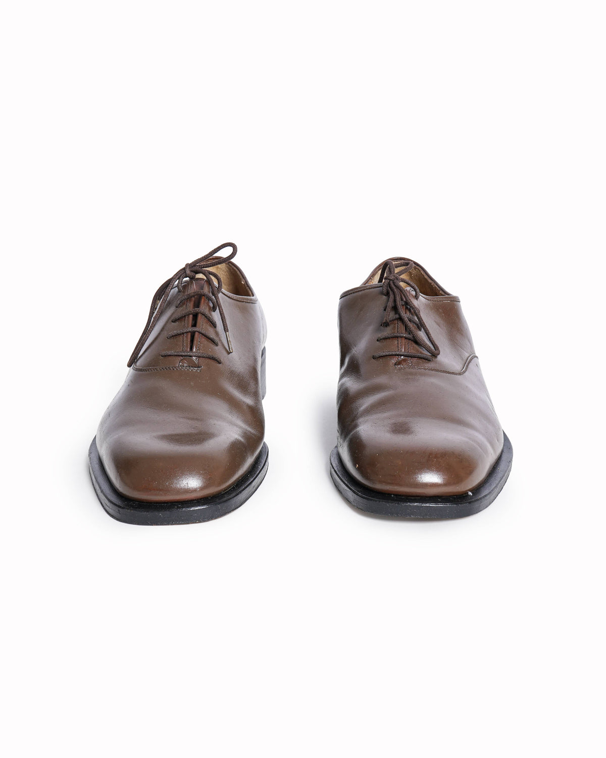 Salvatore Ferragamo Men's Brown Leather Oxford Shoes