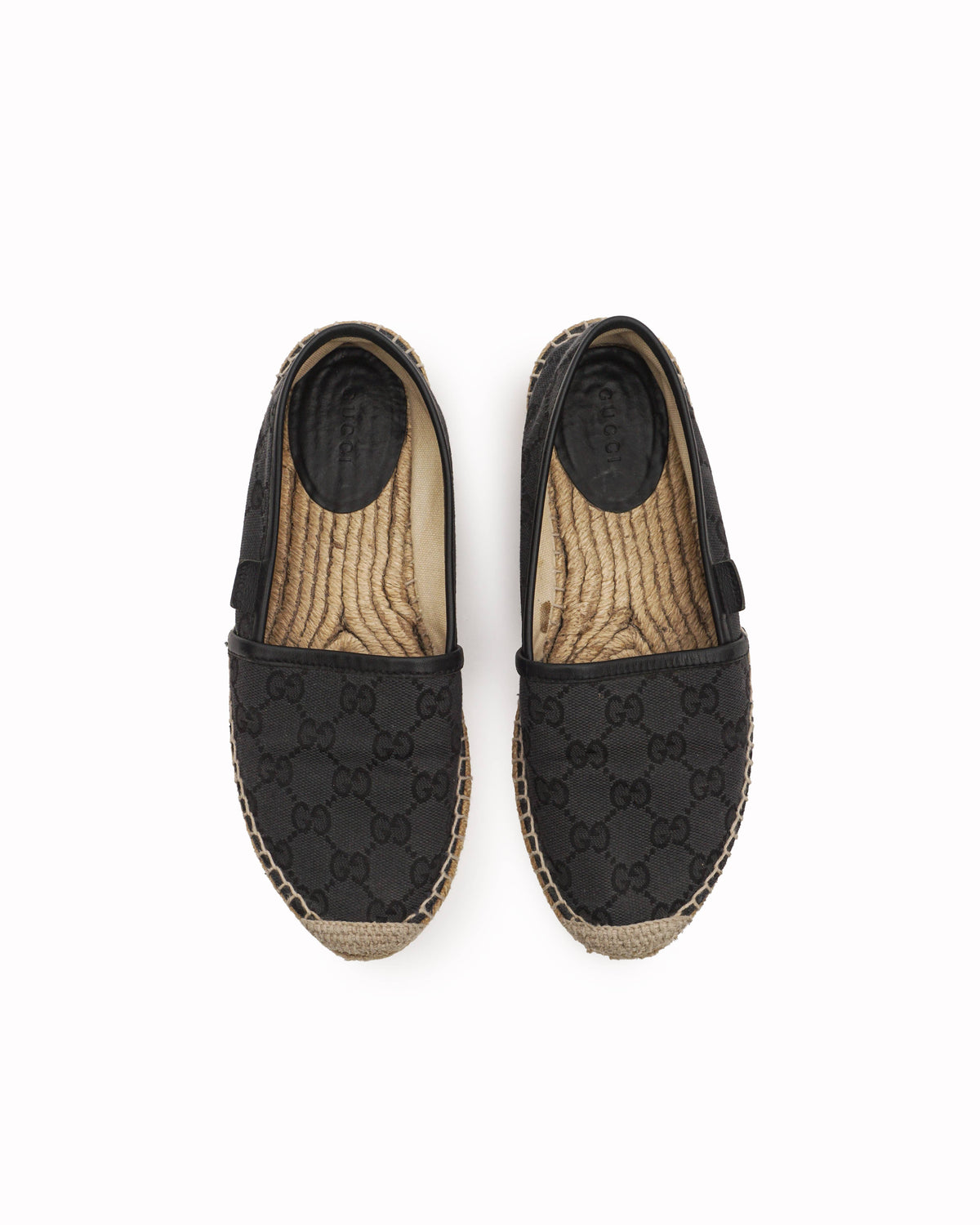 Gucci Black GG Canvas Espadrilles