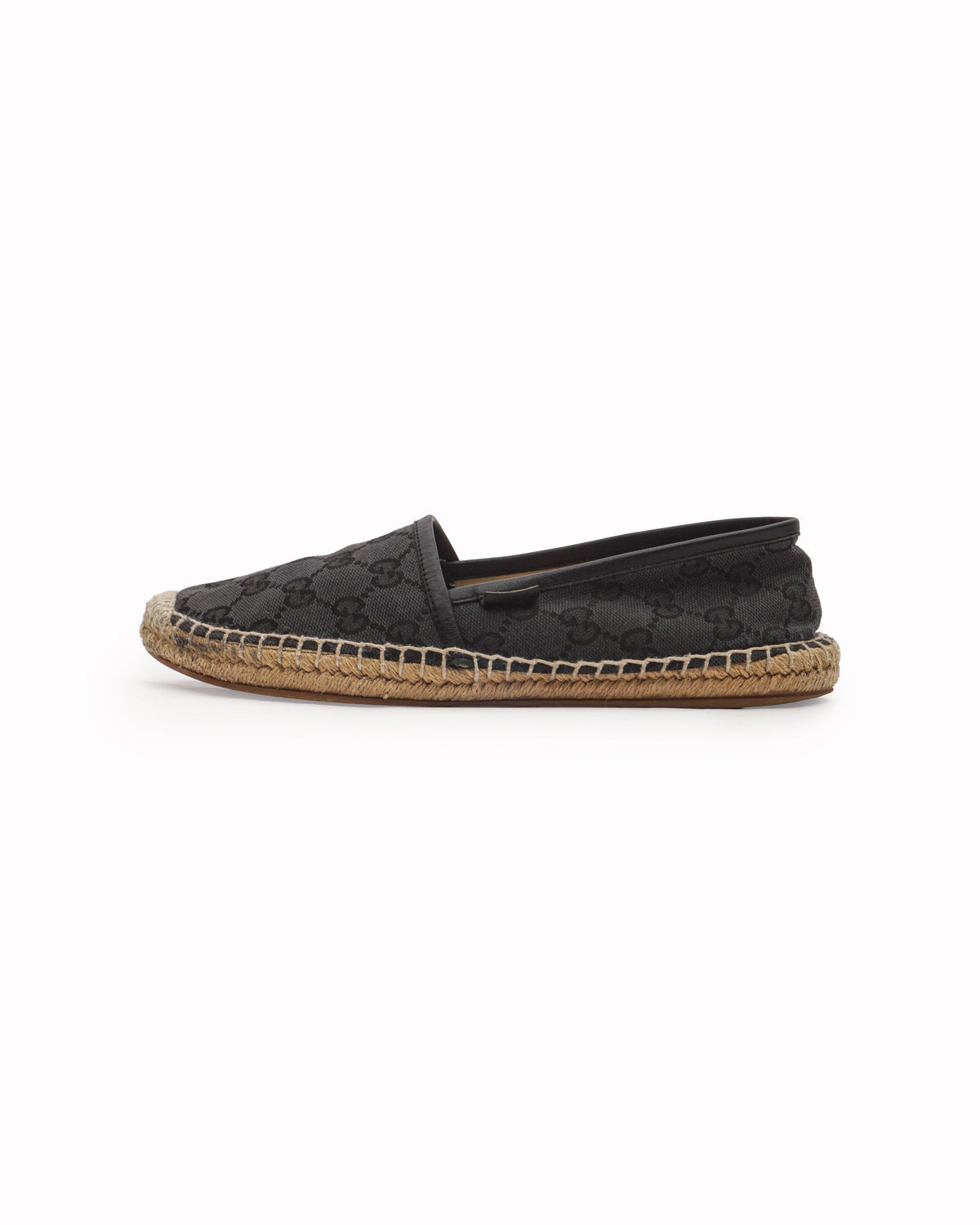 Gucci Black GG Canvas Espadrilles