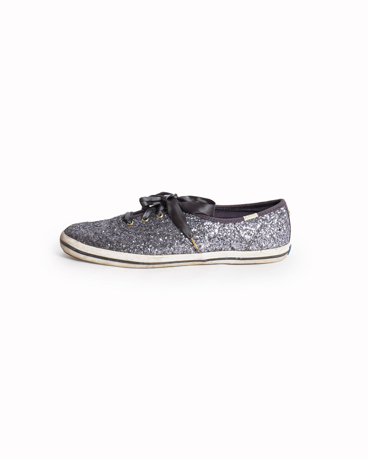 Kate Spade x Keds New York Glitter Lace Up Women's Shoes In Grey