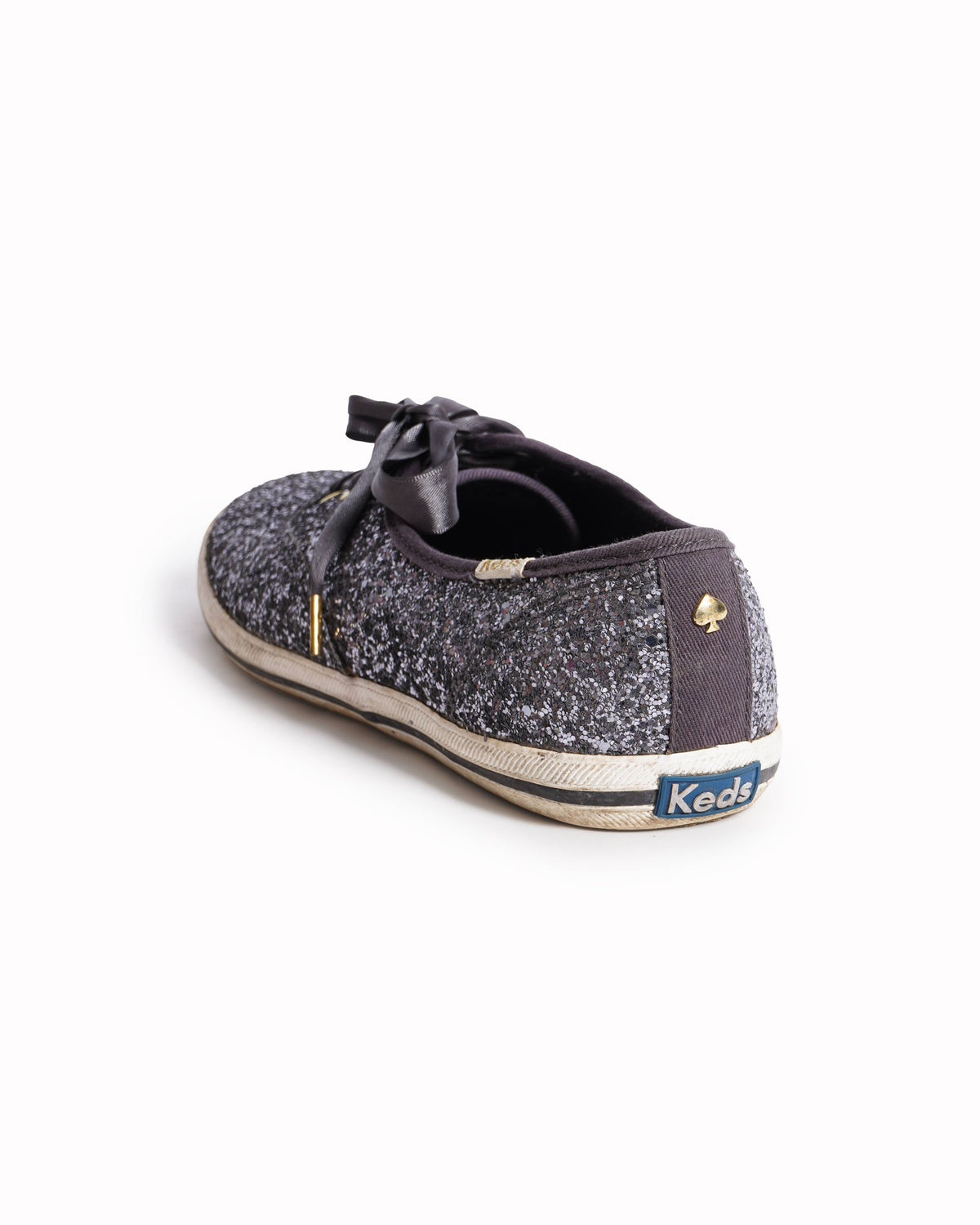 Kate Spade x Keds New York Glitter Lace Up Women's Shoes In Grey