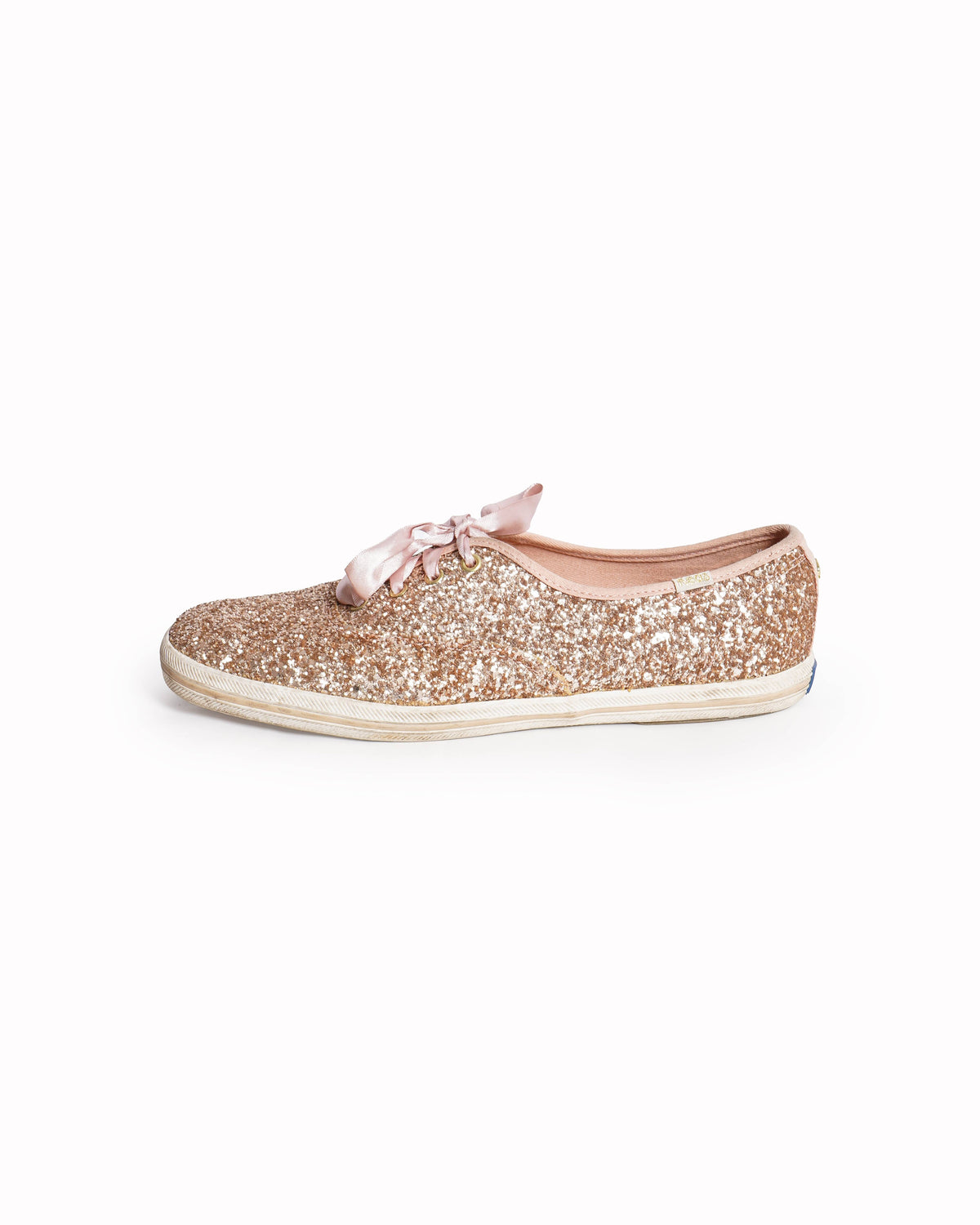 Kate Spade x Keds New York Glitter Lace Up Women's Shoes In Pink