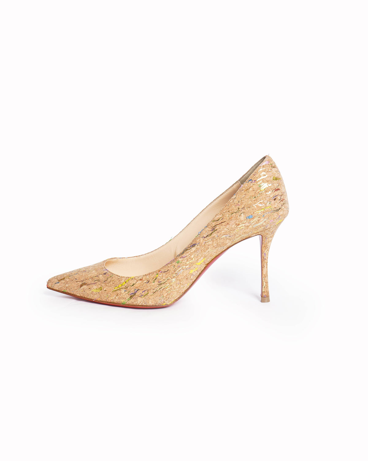 Christian Louboutin Pigalle Follies Cork Pumps