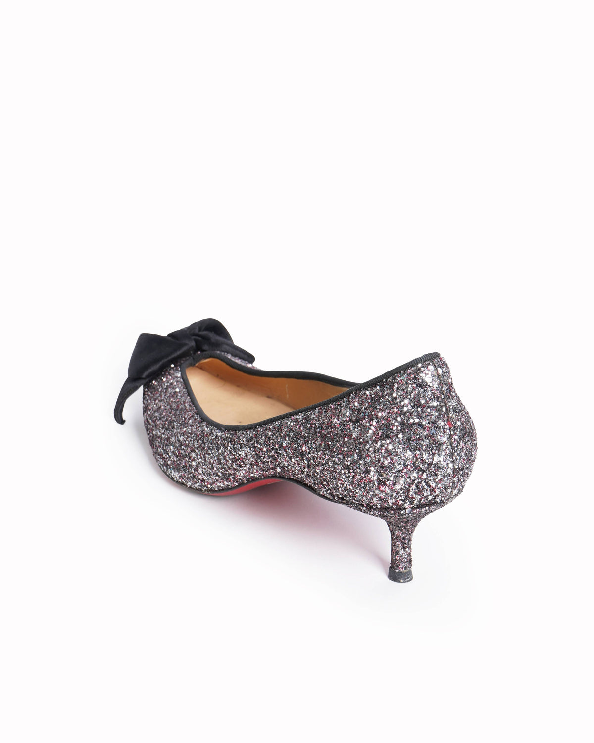 Christian Louboutin Glitter Kitten Heels