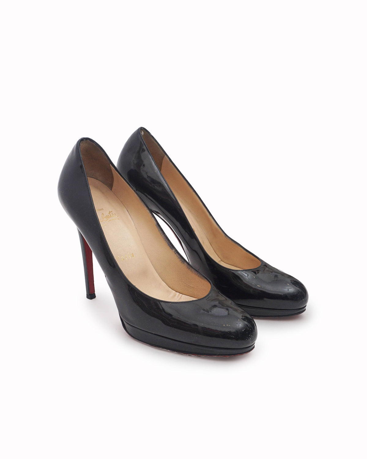 Christian Louboutin Black Patent Leather Pumps