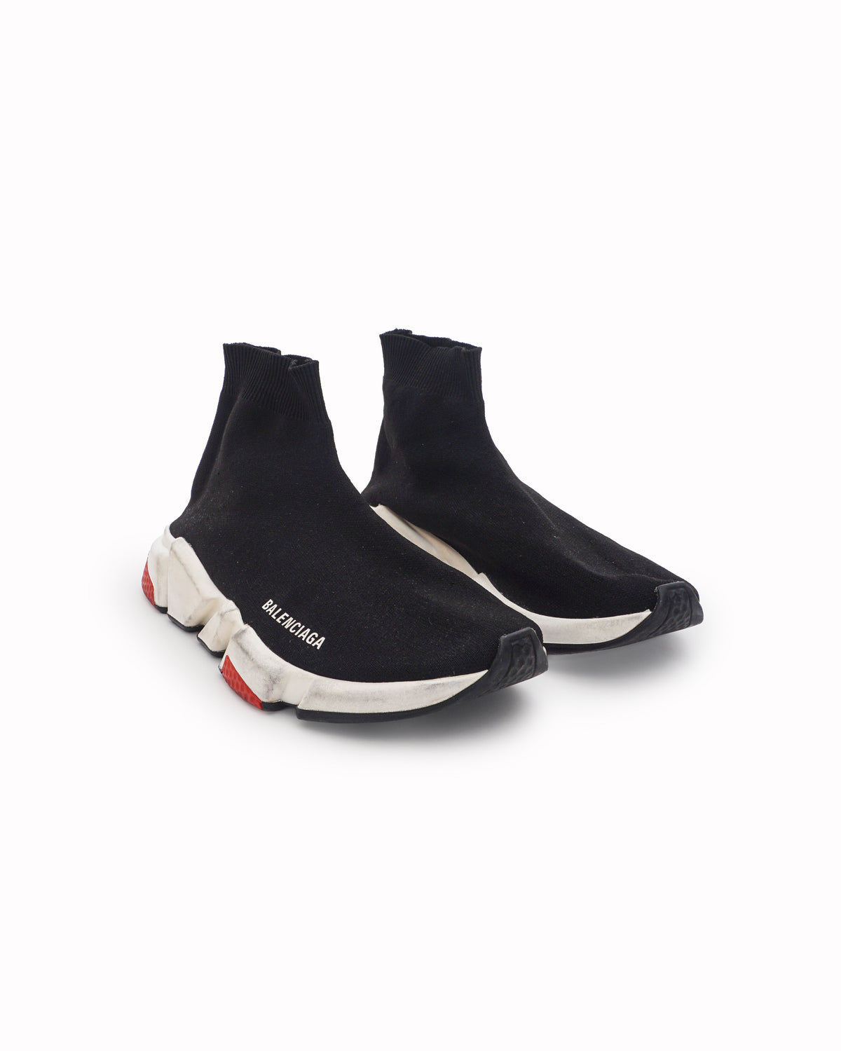 Balenciaga Black Technical Knit Speed Trainer Sneakers